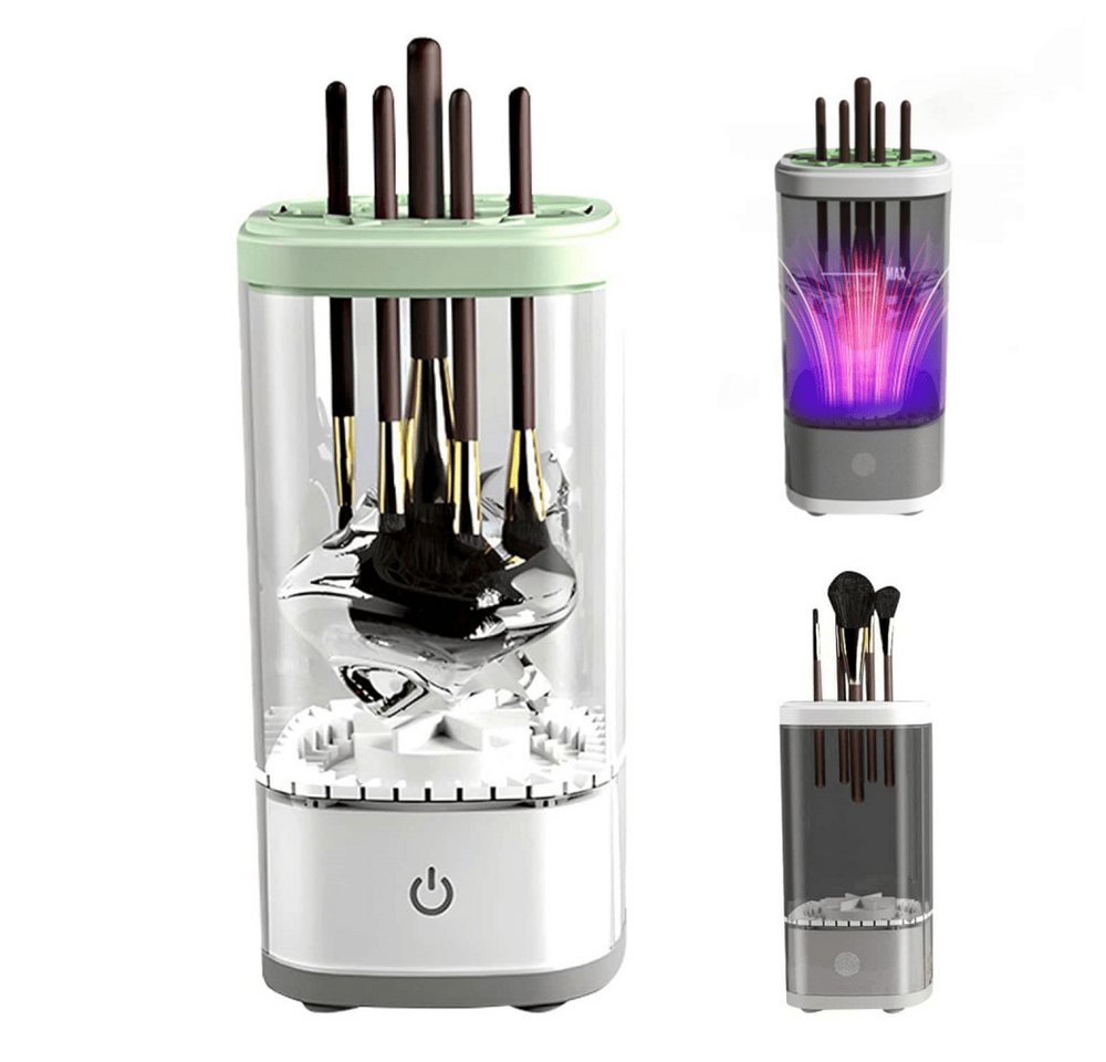 OYLCDI Reinigungs-Set Kosmetikpinsel-Set Elektrischer Make-up Pinselreiniger und Organizer, (Nagelknipser Fußnägel), UV Desinfektion, 4-in-1 Pinsel Reinigung Trockner