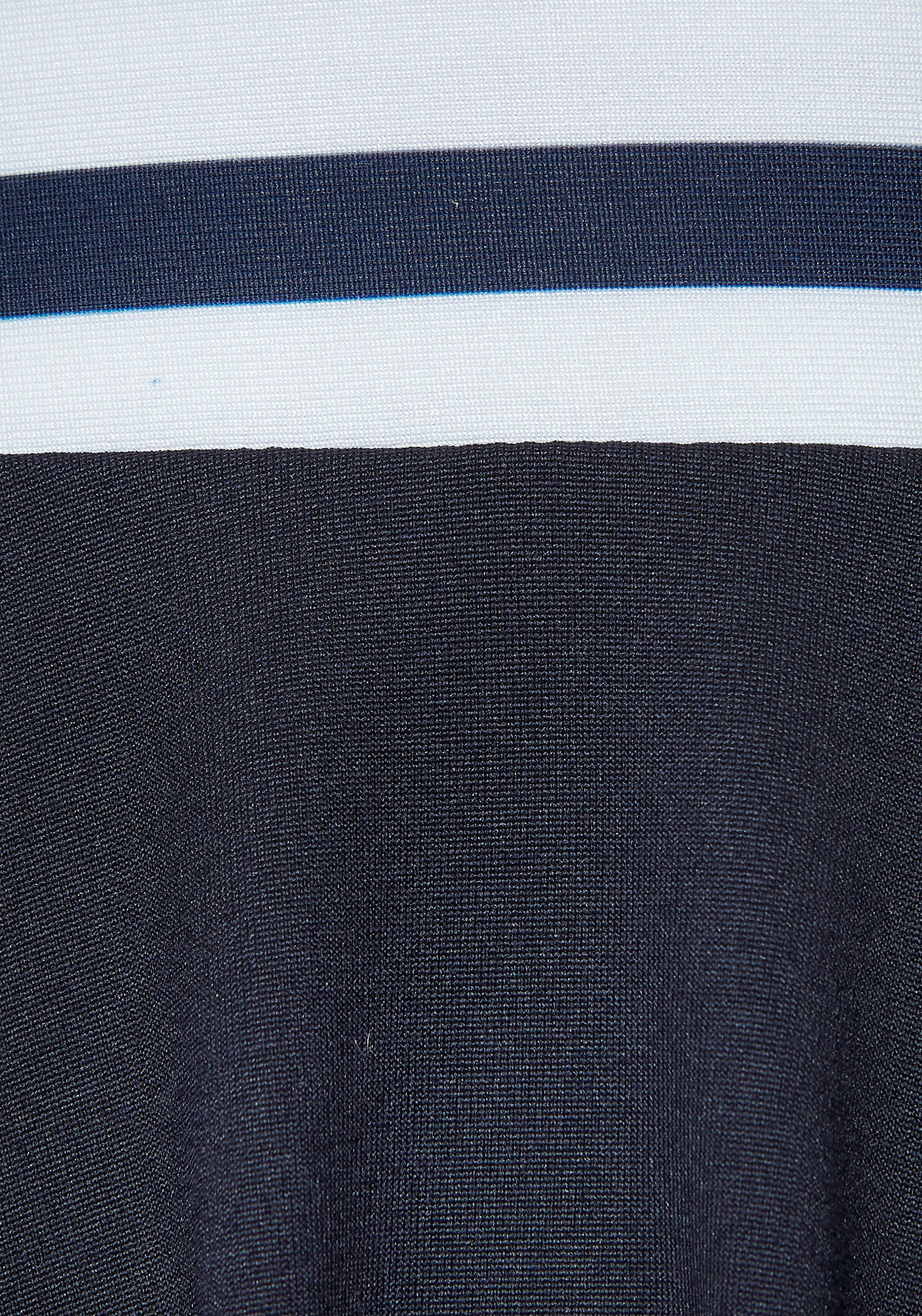 LASCANA Sommerkleid in Wickeloptik, Strandkleid, maritim