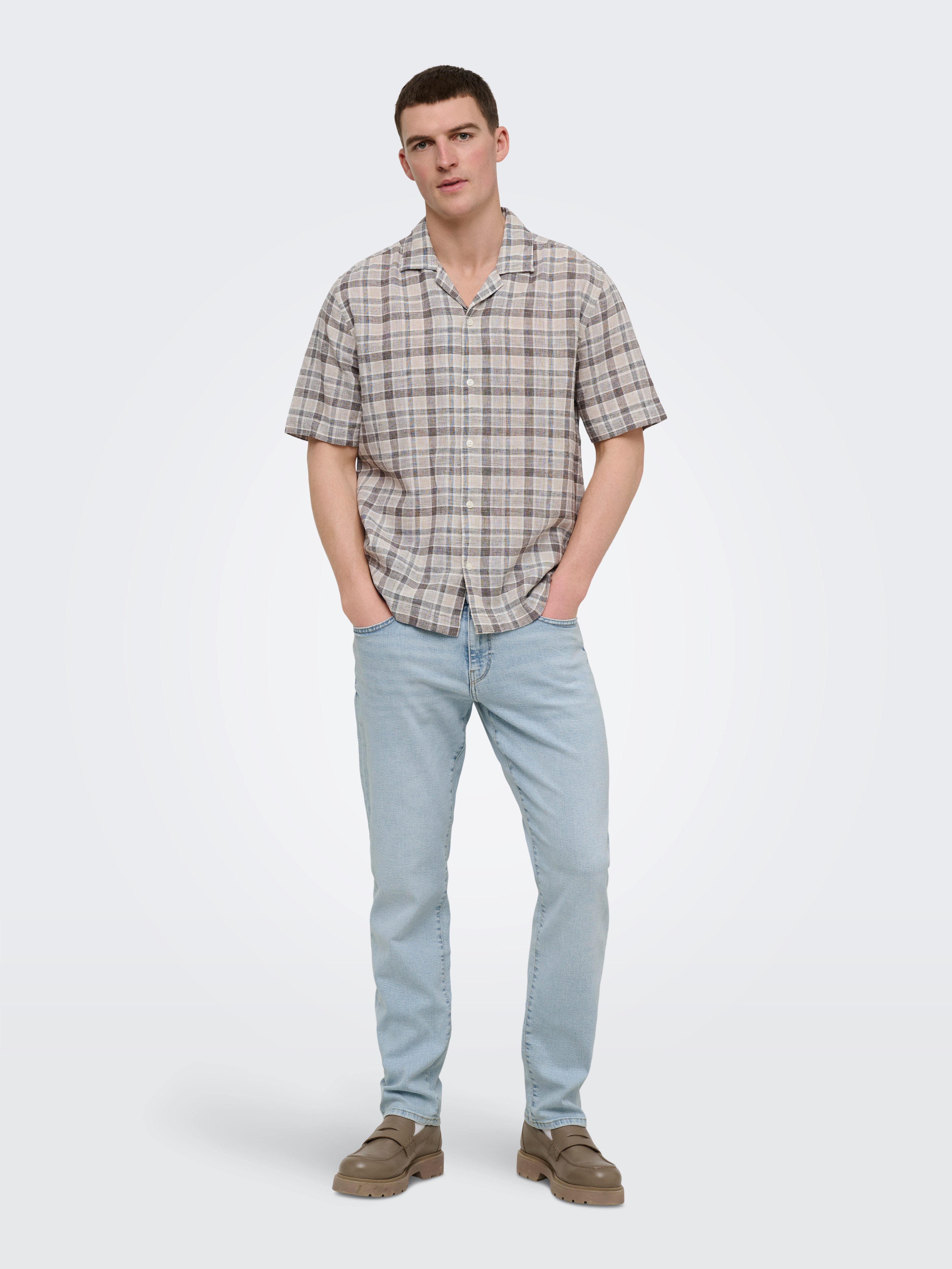 ONLY & SONS Straight-Jeans ONSWEFT REGULAR WB 0021 TAI DNM NOOS Baumwollmischung, straight fit