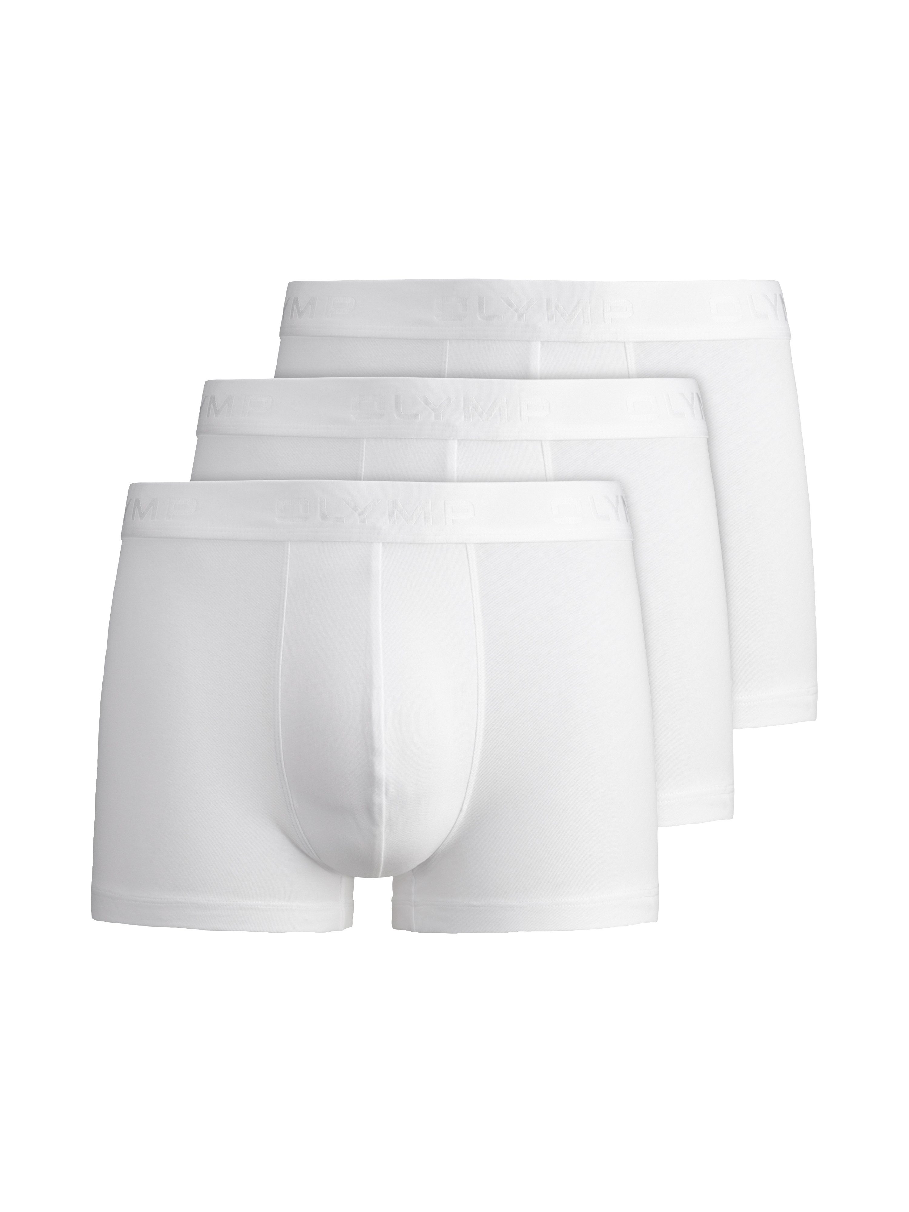 OLYMP Boxershorts (Packung, 3-St., 3er) mit Ton-in-Ton Markenlogo günstig online kaufen