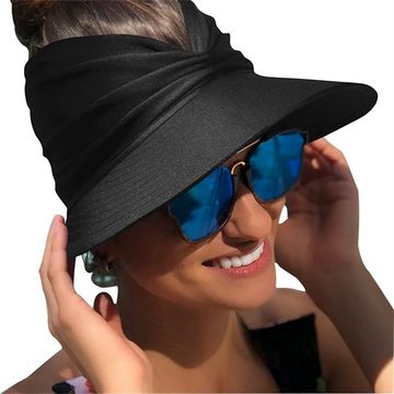 XDeer Sonnenhut Women's Visor Sonnenhut mit großer Krempe, UV-Schutz Strand Sport Hut, Strand Hut, Sommerhut, Sonne Visor Hüte