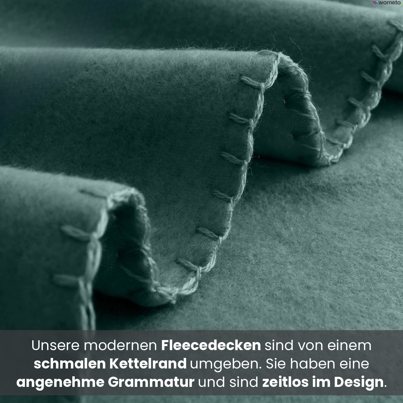 Wohndecke 2er Set eco-line Fleecedecke ca. 130x160, wometo, OEKO-TEX®, 100% recyceltes Material, Antipilling – Bild 5 von 5