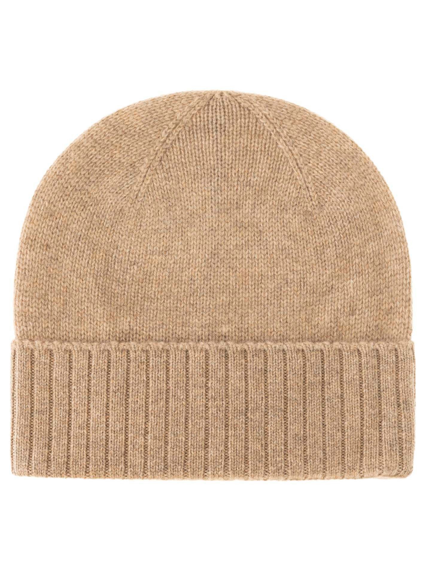 Zwillingsherz Strickmütze Kaschmir Mütze Gerippter-Umschlag günstig online kaufen