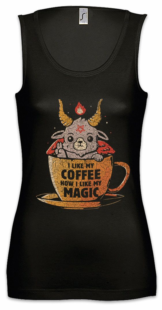 Tanktop Magic Coffee Ärmelloses Damen T-Shirt Fun Geek Nerd Science Scientist