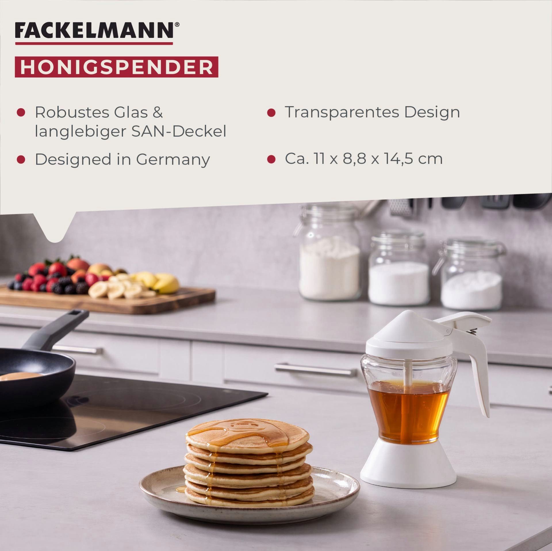 FACKELMANN Honigglas Honigspender
