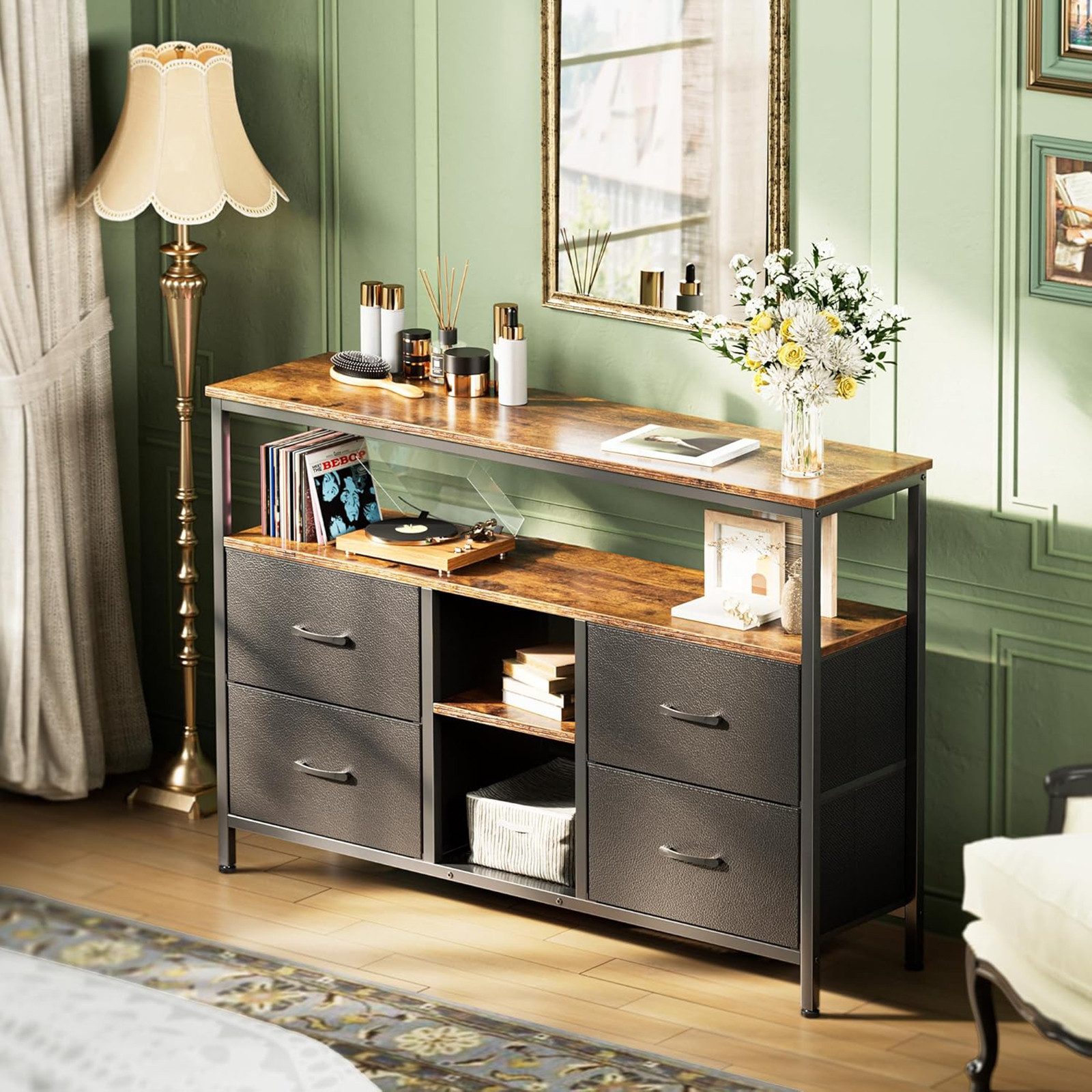 NMCXXO Sideboard Kommode TV-Schrank Metallrahmen, Mit günstig online kaufen