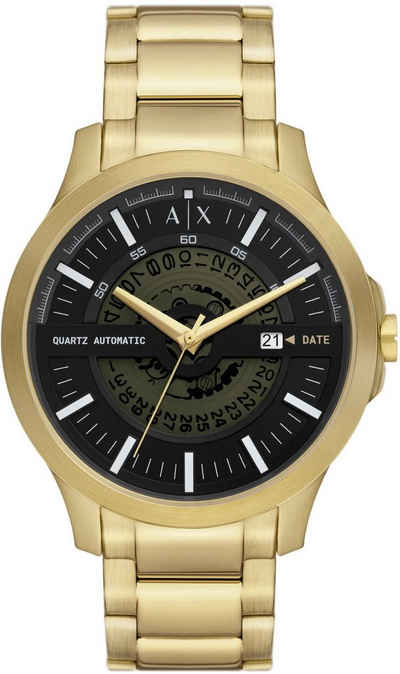 ARMANI EXCHANGE Automatikuhr AX2443, Armbanduhr, Herrenuhr, Mechanische Uhr, Datum, analog