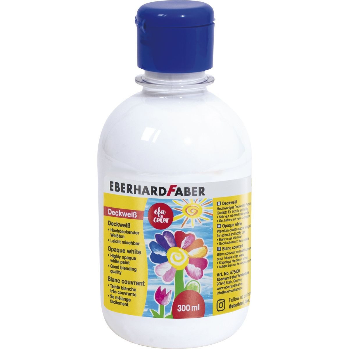 Depesche Feinpapier EBERHARD FABER Deckweiß 300ml Flasche