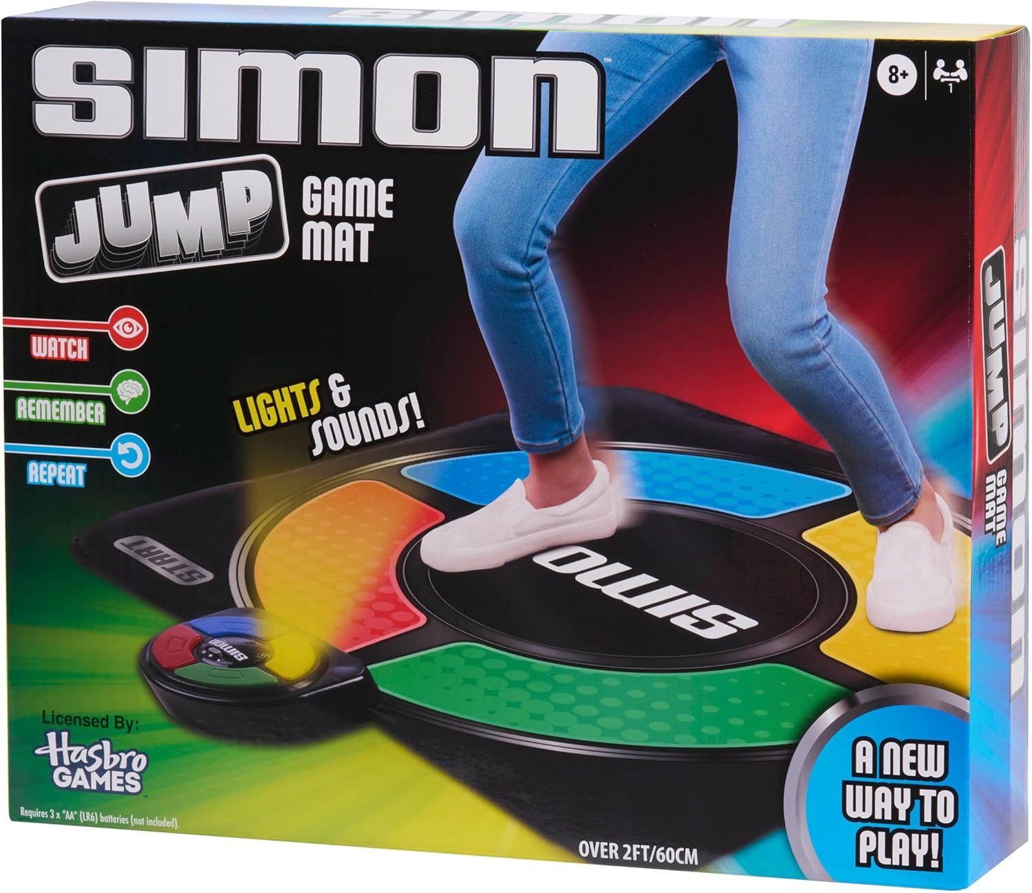 Hasbro Spielmatte Just Play Simon Jump Sprungspielmatte Soundeffekte Gedächtnisspiele 8+