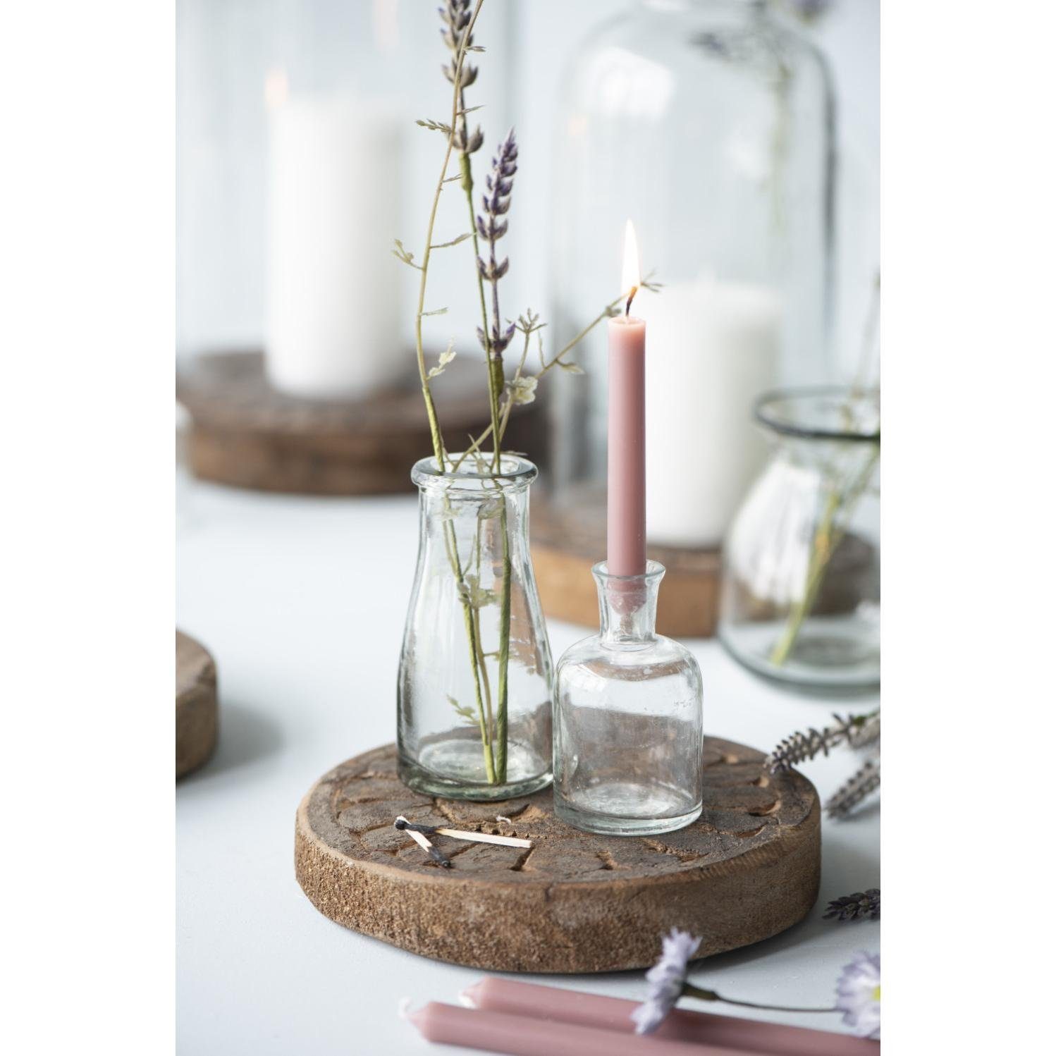 Ib Laursen Windlicht Ib Laursen Dünne hohe Kerze Coral Almond (20cm) (22g) günstig online kaufen