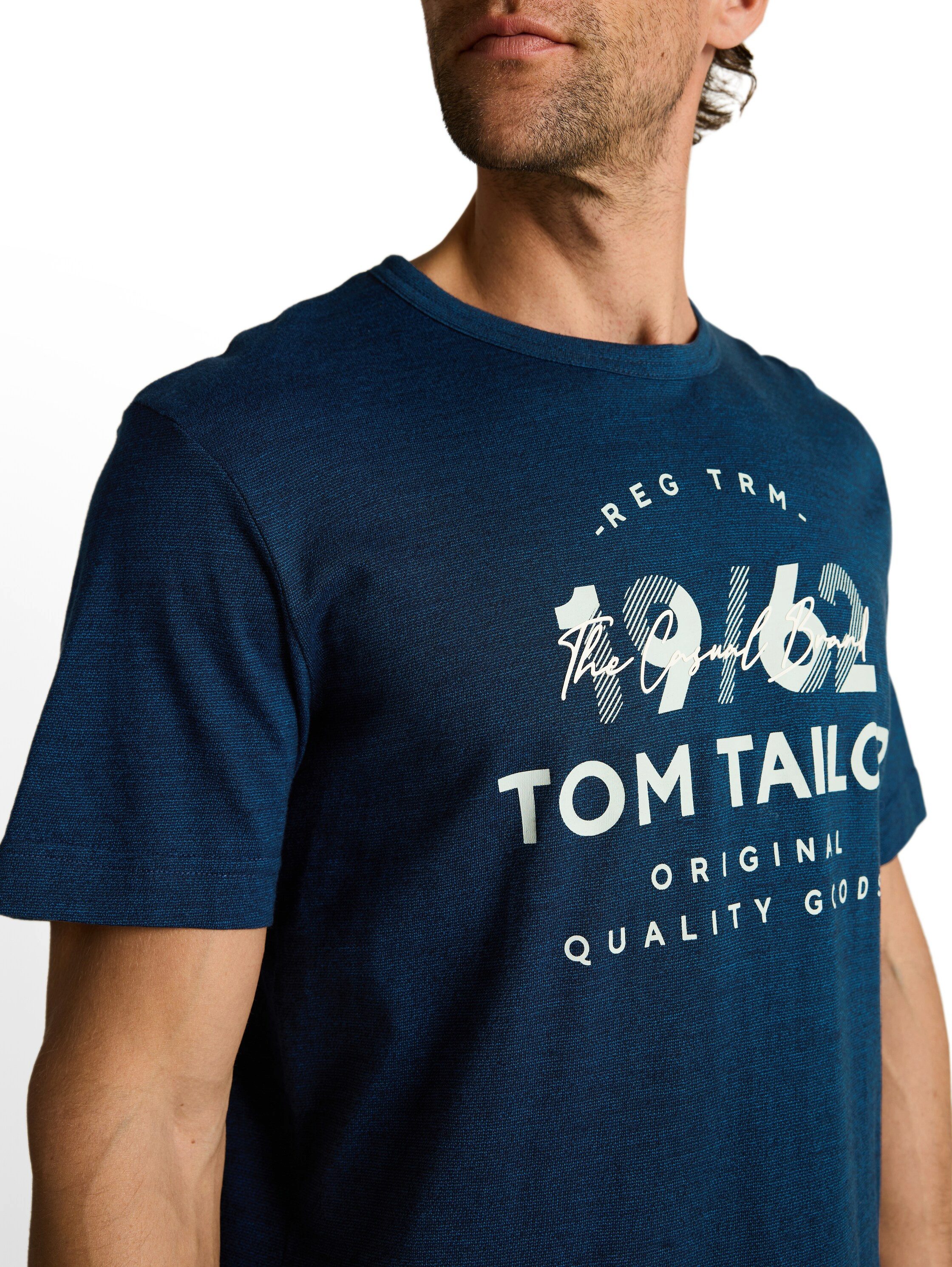 TOM TAILOR T-Shirt mit Logo Print