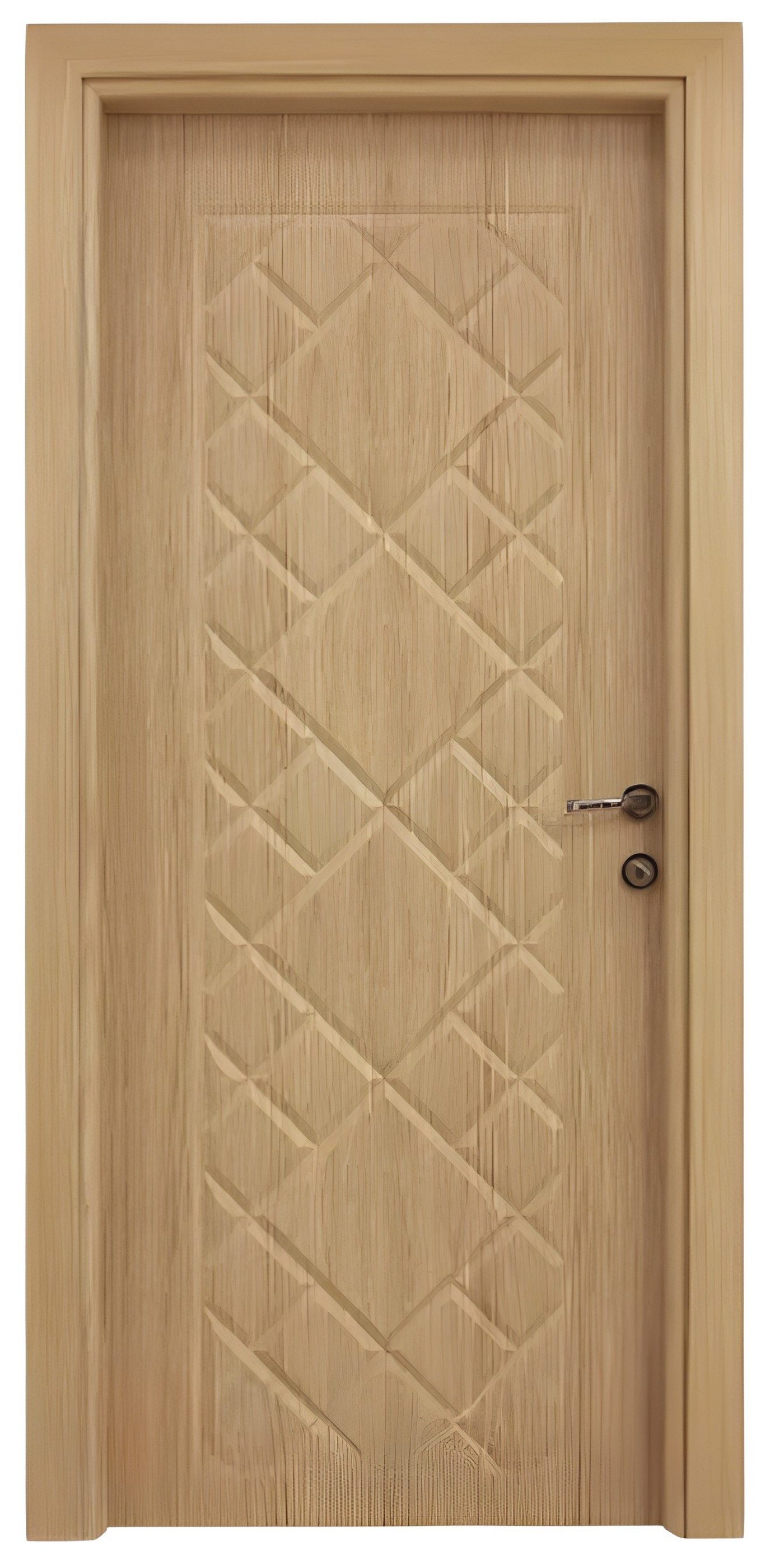 Xlmoebel Zimmertür Moderne Beige Designer Haustür für Flur und Wohnung, Made in Europa