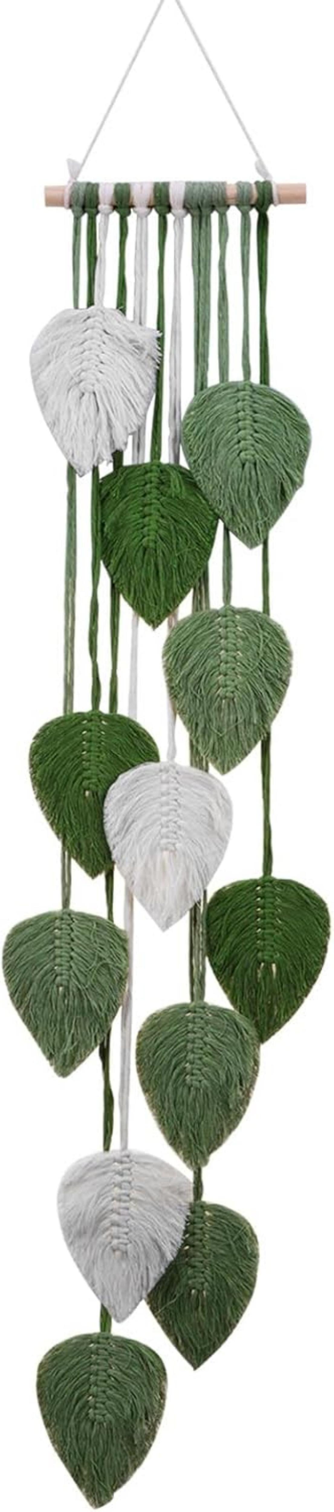 Kaket Hängedekoration Blatt Makramee Wandbehang, Boho Raumdekor günstig online kaufen