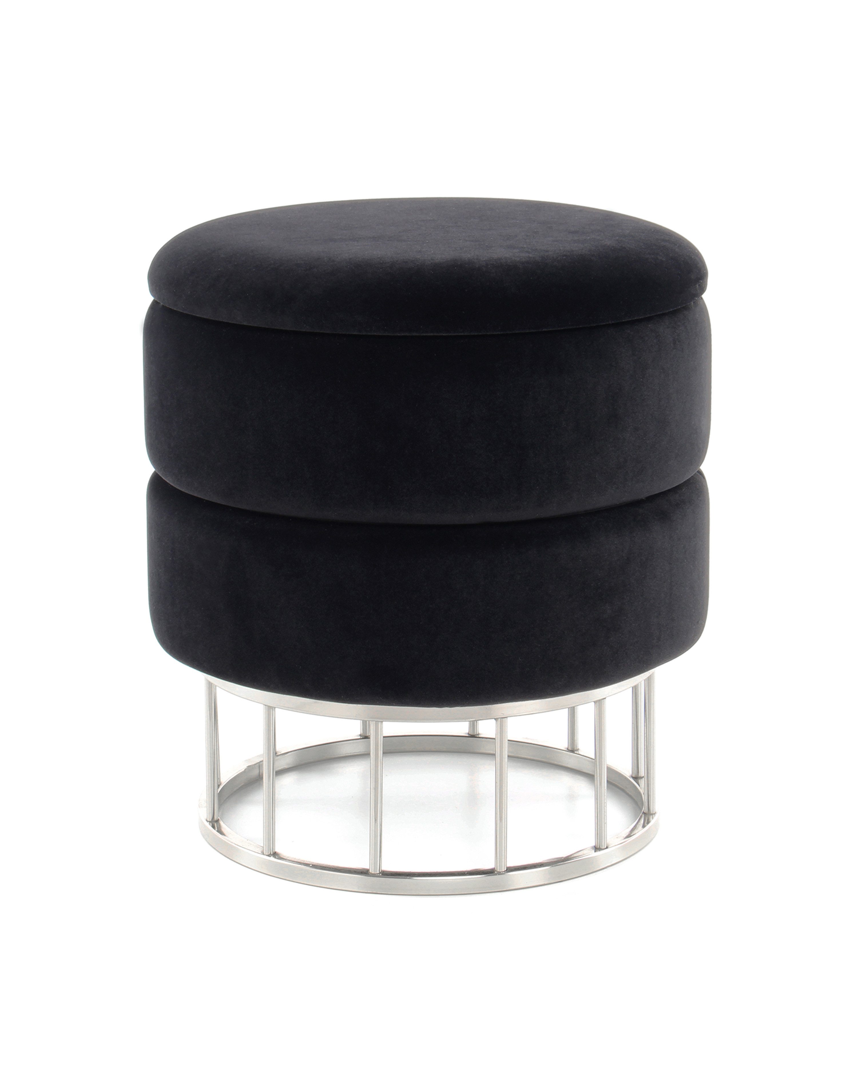 Qiyano Hocker Sitzhocker Edina - Stauraum, Wohnzimmer, Aufbewahren (1 St)