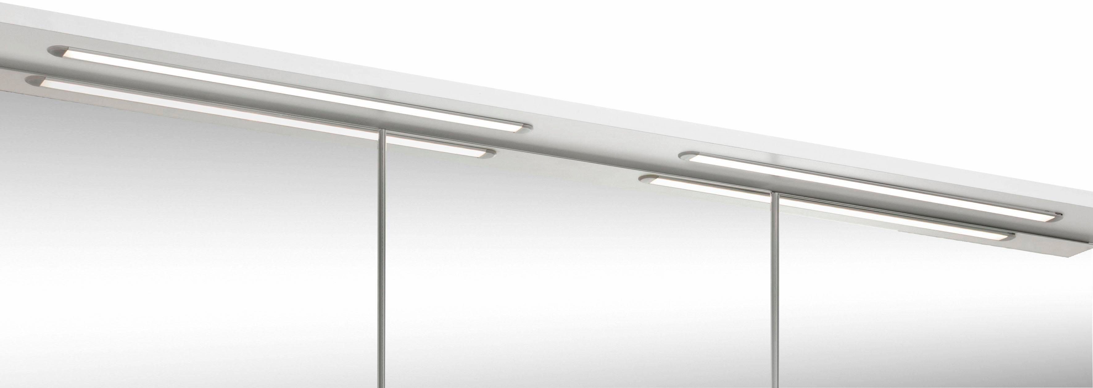 HELD MÖBEL Spiegelschrank Beleuchtung weiß 120 cm, weiß mit | Ravenna LED Breite