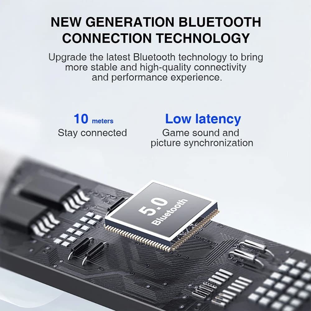 Kopfhörer-Ladehülle mAh Bluetooth LP40 Siri, Weiss) mit Lenovo Stereo-Ohrhörer - 5.0, mit Wireless, (True Weiß kabellos, Touch-Steuerung Bluetooth-Kopfhörer 300