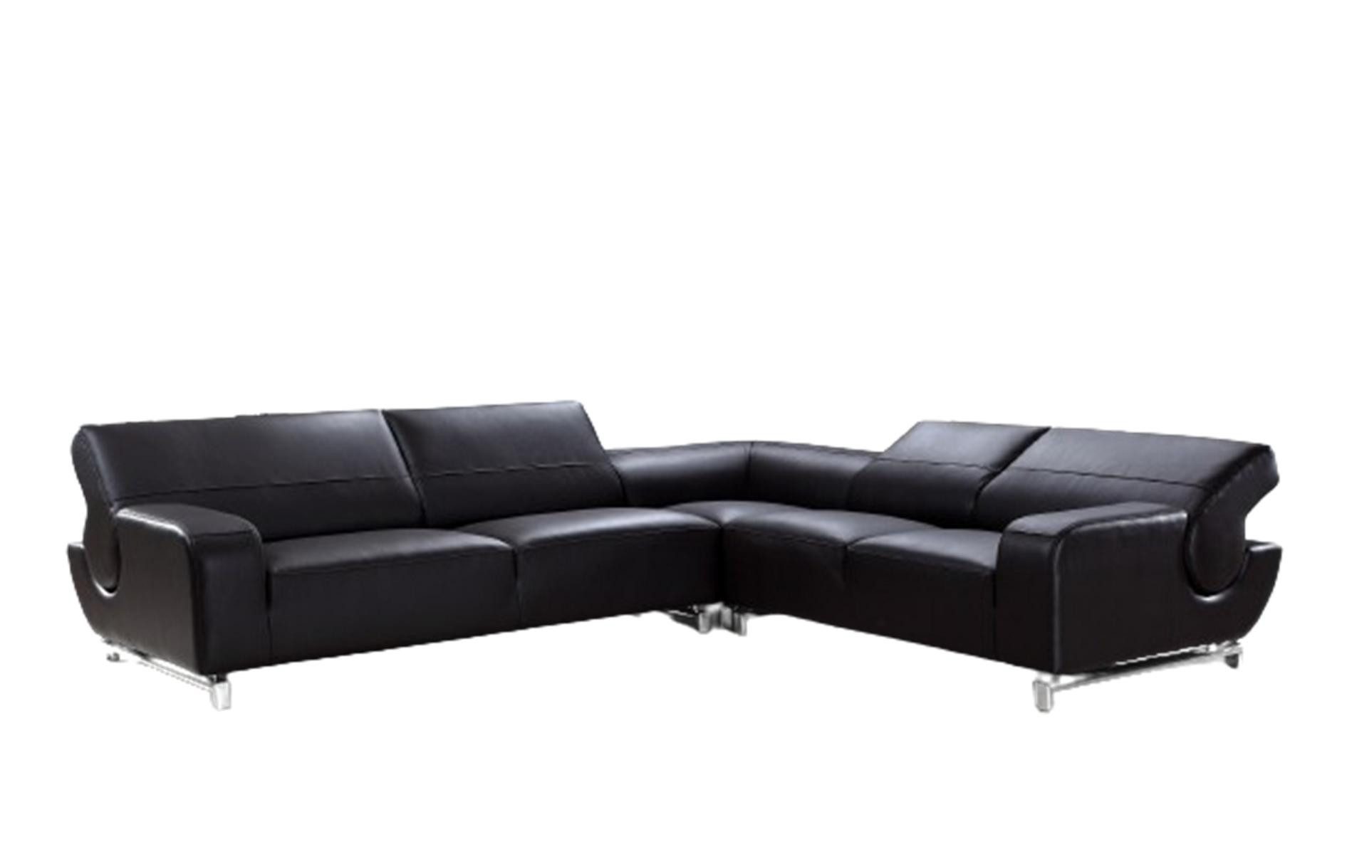 Salottini Ecksofa Ecksofa Bernado Leder Eckcouch, Federkern