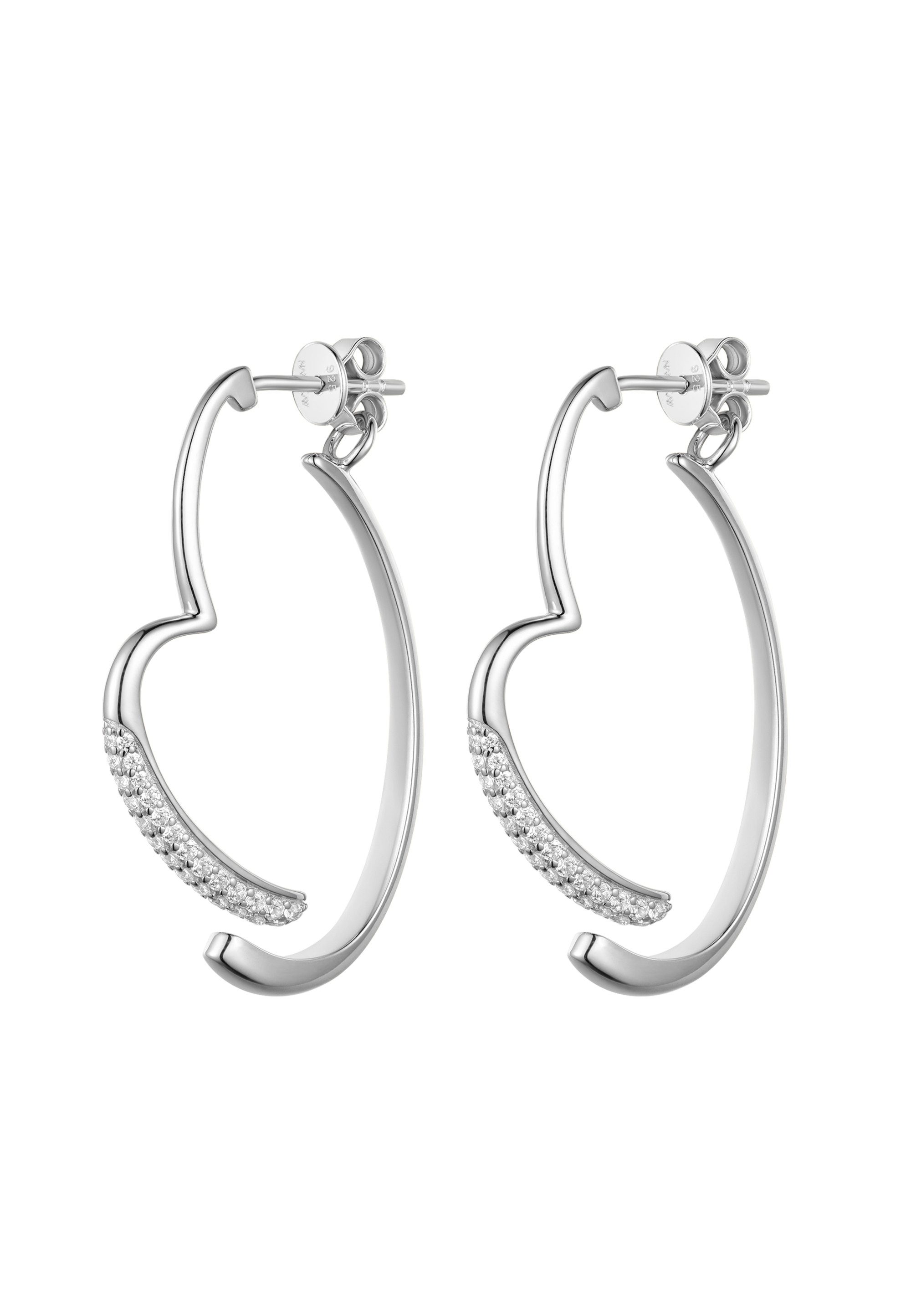 NANA KAY Paar Creolen Pure Love (2-tlg), mit Zirkonia Steinen