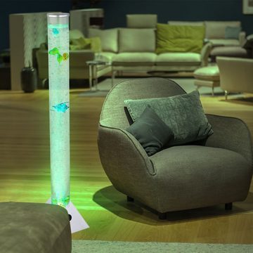 etc-shop LED Stehlampe, LED-Leuchtmittel fest verbaut, Farbwechsel, Wassersäule LED Lichtsäule mit Wasser