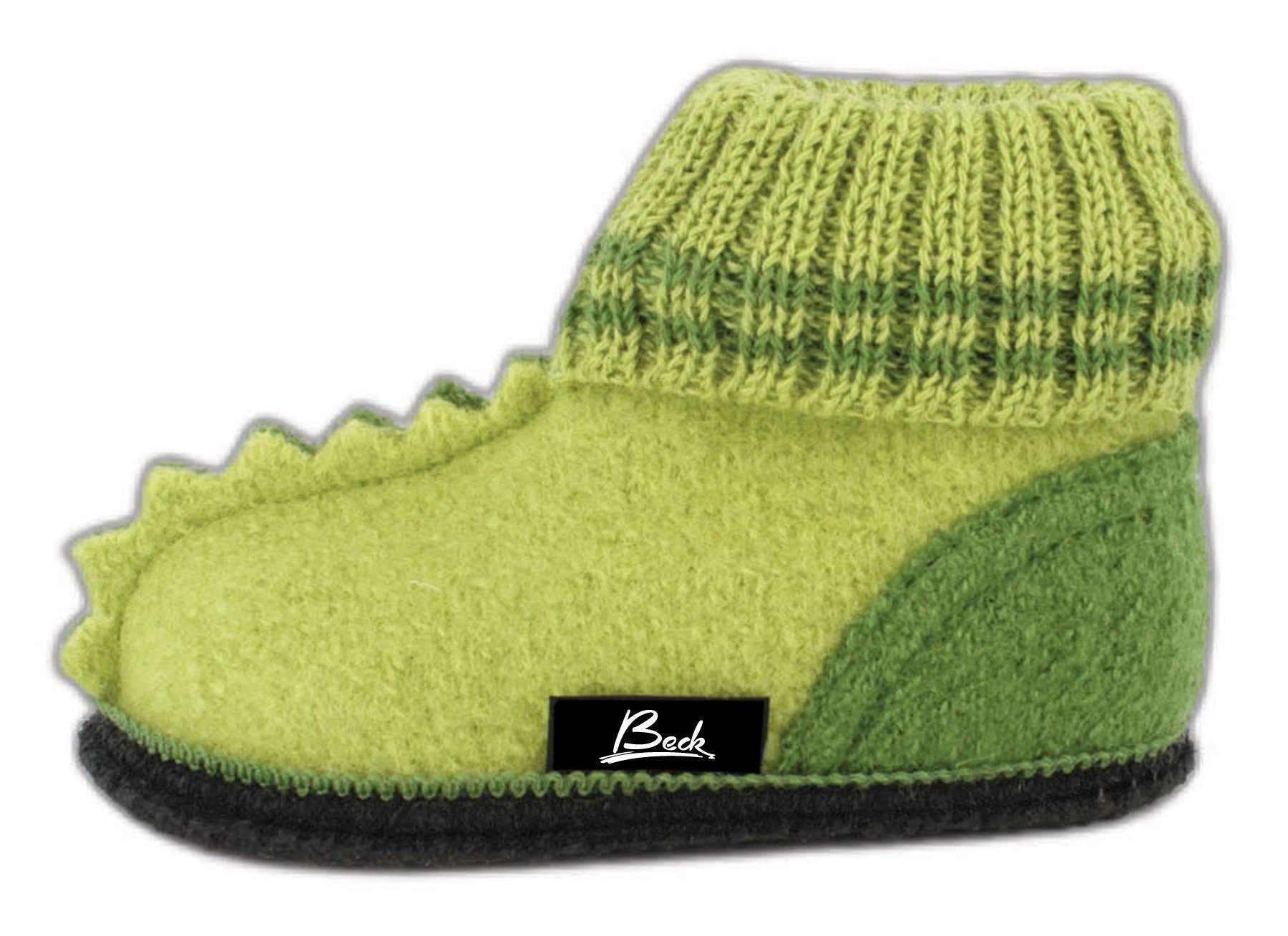 Beck Hüttenschuh Nessi Валянки (aus Österreich, für warme Füße in Kita, Schule, Zuhause) atmungsaktiv, wärmeausgleichend, rutschfest