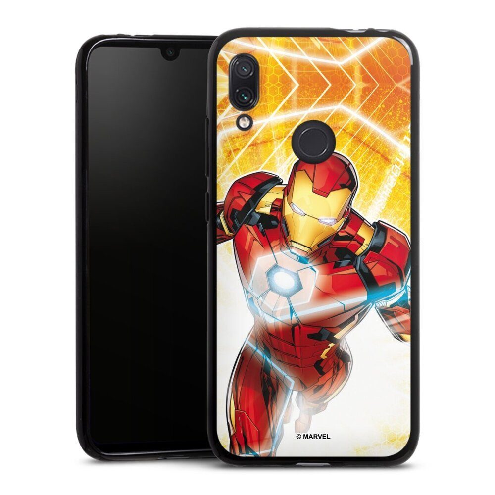 DeinDesign Handyhülle Iron Man on Fire, Xiaomi Redmi Note 7 Silikon Hülle Bumper Case Handy Schutzhülle