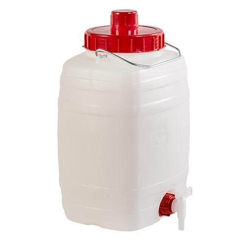 Regentonne Mehrzweckfass mit Schraubdeckel & Ventil 10 Liter, 24x20x37cm