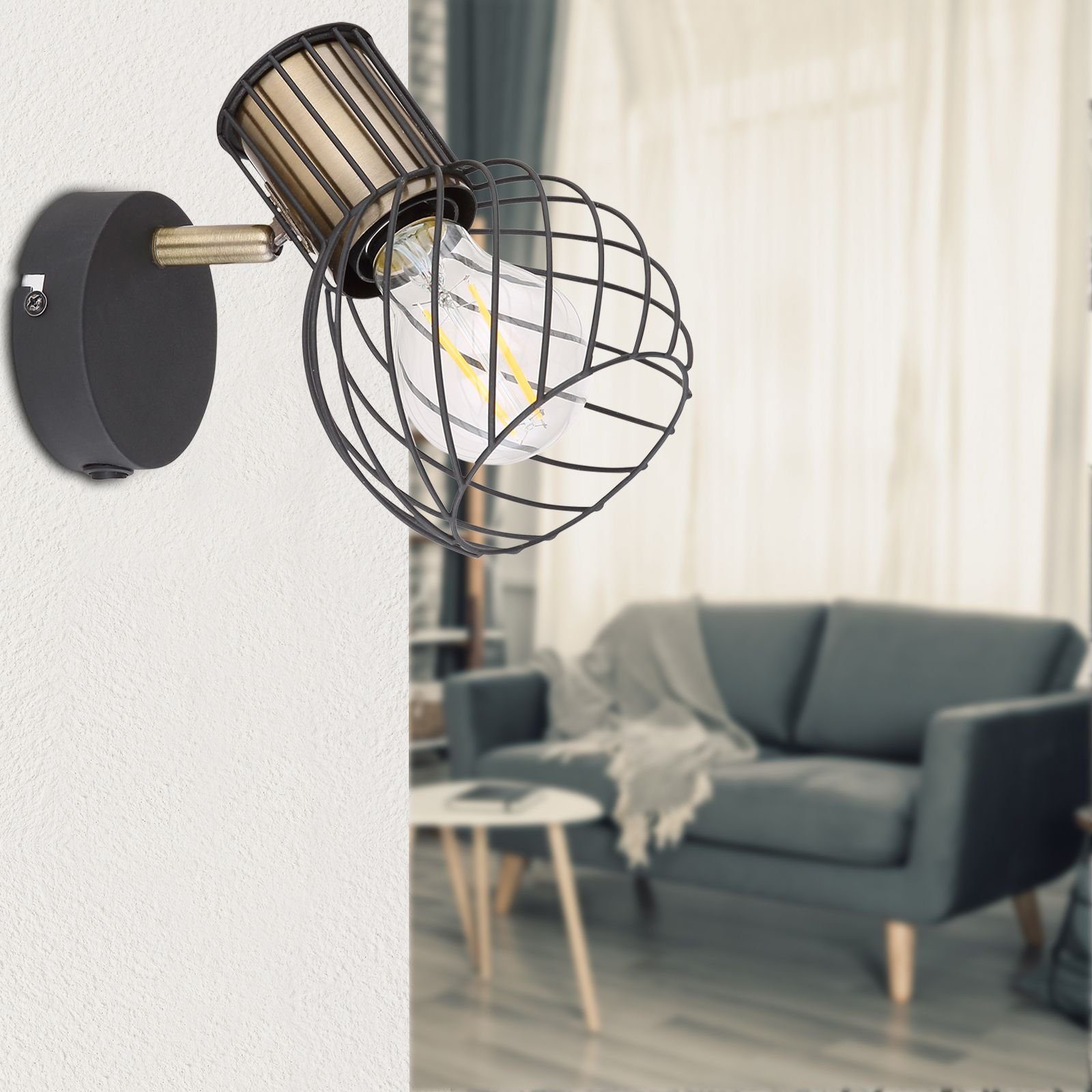 Schalter Wohnzimmer Globo GLOBO Wandleuchte Wandleuchte Wandlampe innen mit