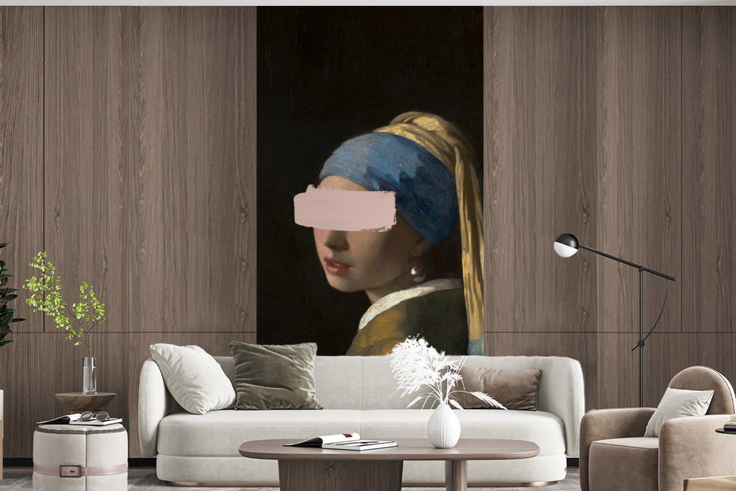 Perlenohrring Fototapete Das MuchoWow Mädchen Fototapete Wohnzimmer bedruckt, St), (2 Vermeer - Gemälde, Vliestapete mit Matt, Schlafzimmer dem für Küche, -