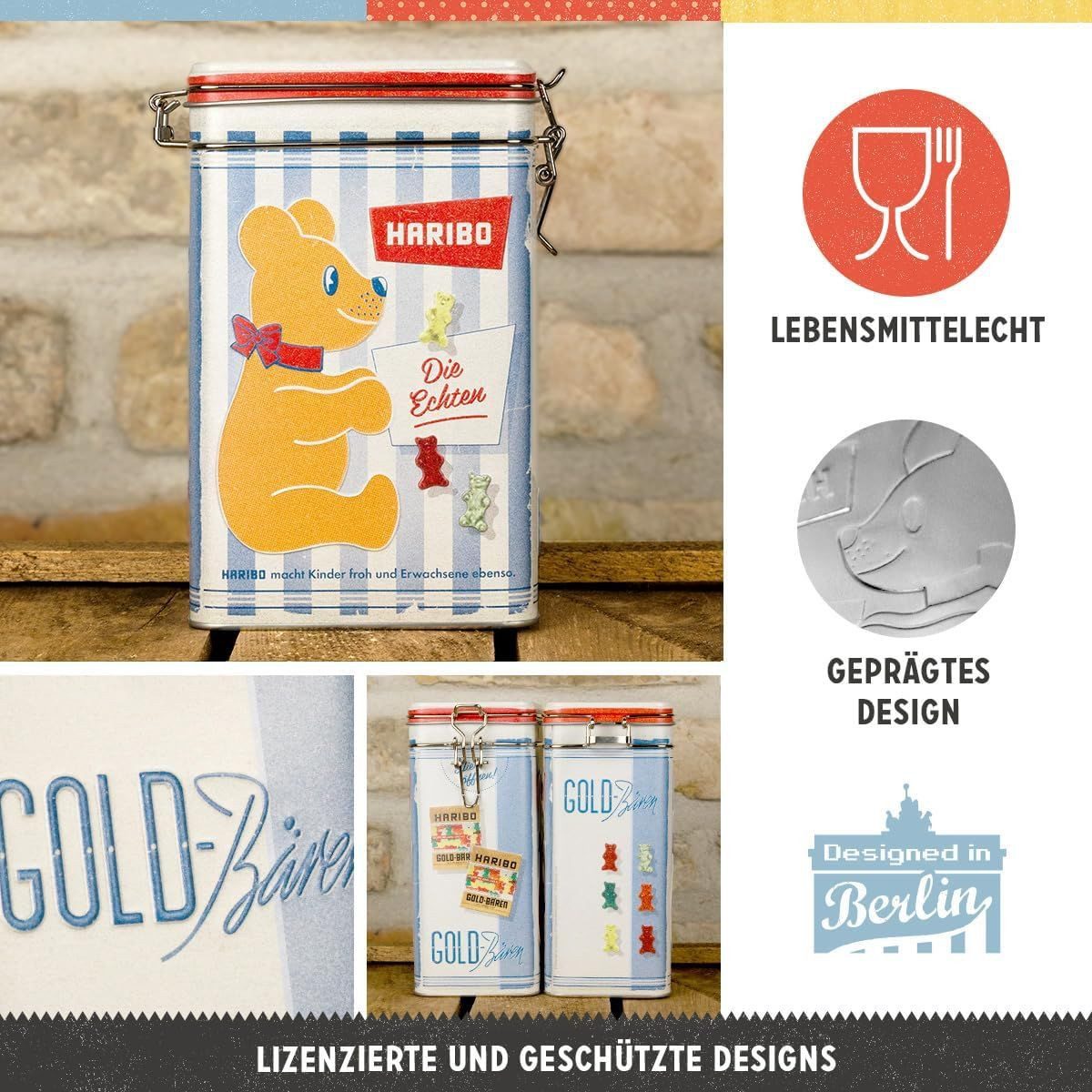 Nostalgic-Art Kaffeedose Aromadose - HARIBO - Die Echten – Bild 3 von 4