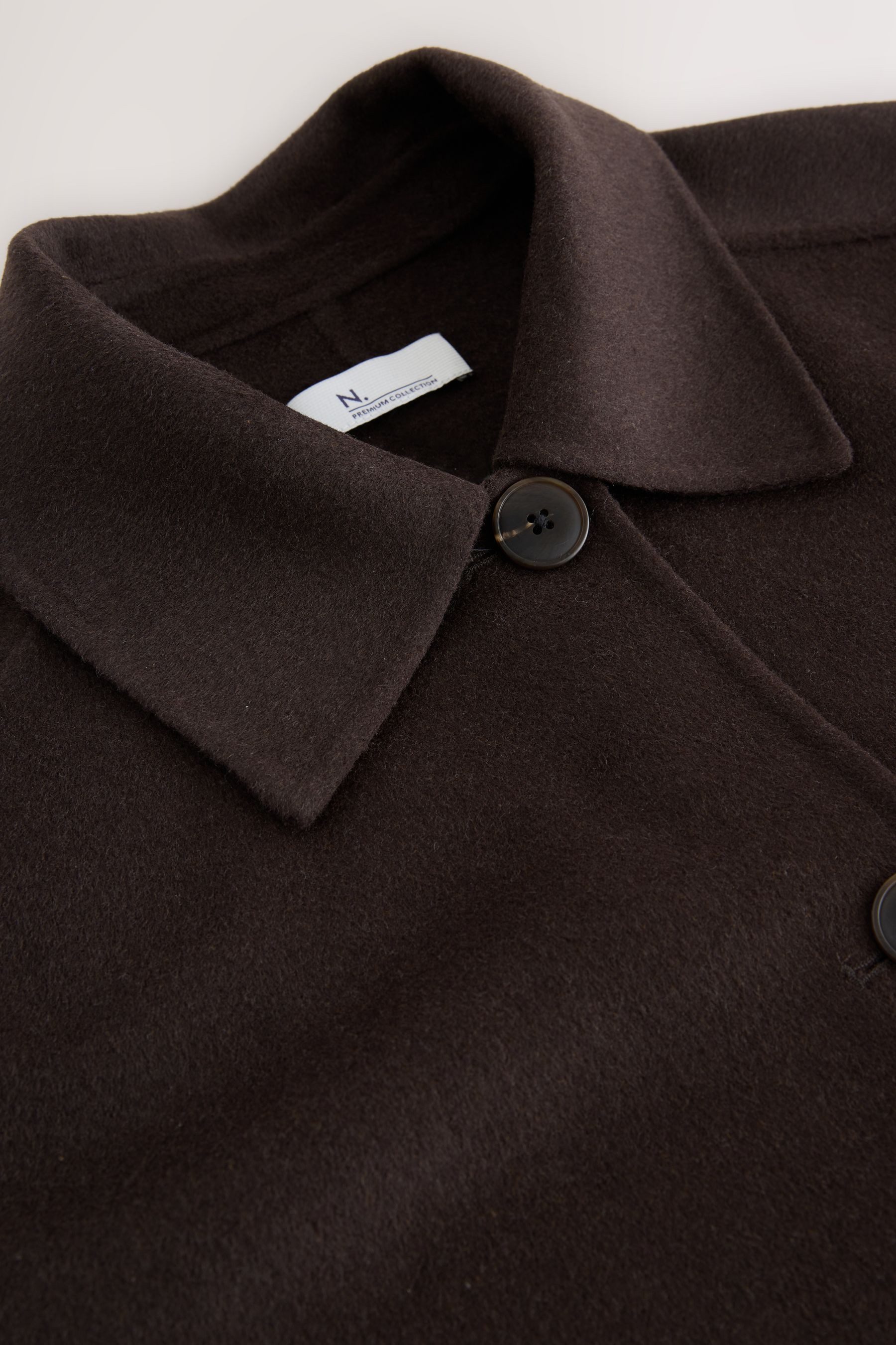 Next Wolljacke Handgenähte Jacke mit durchgehender günstig online kaufen