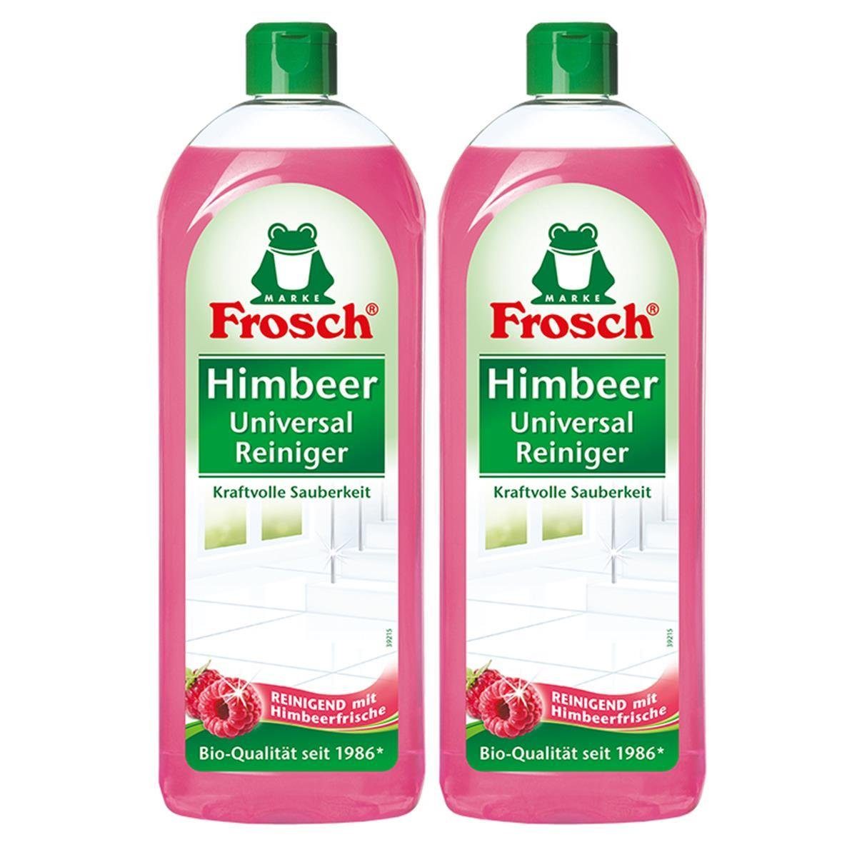 FROSCH Frosch Himbeer Universal-Reiniger 750 ml - Kraftvolle Sauberkeit (2er Allzweckreiniger