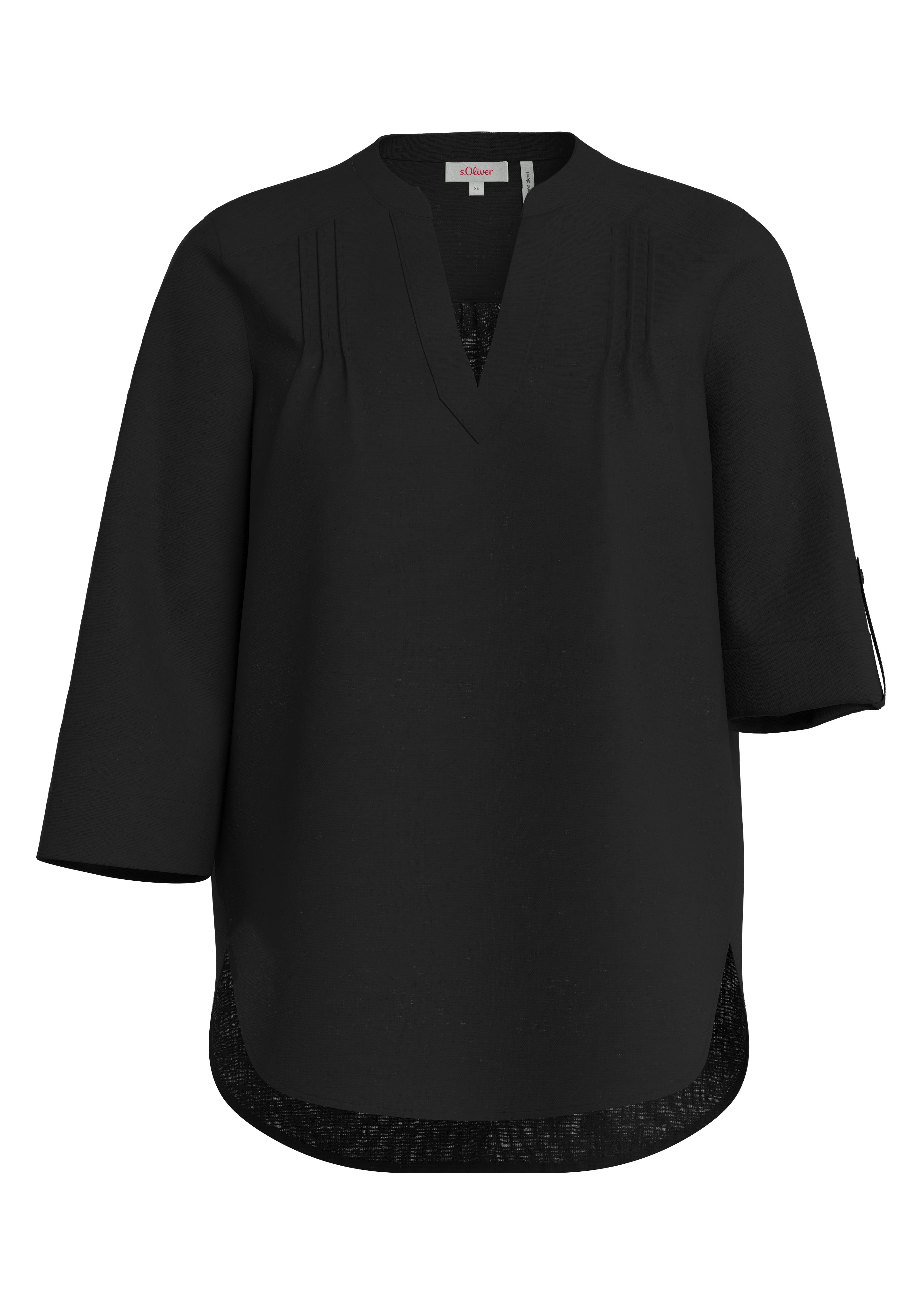 s.Oliver Klassische Bluse mit 3/4-Arm