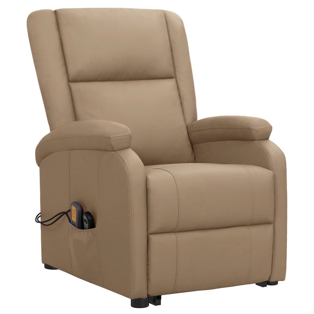 vidaXL Massagesessel Massagesessel mit Aufstehhilfe Cappuccino-Braun günstig online kaufen