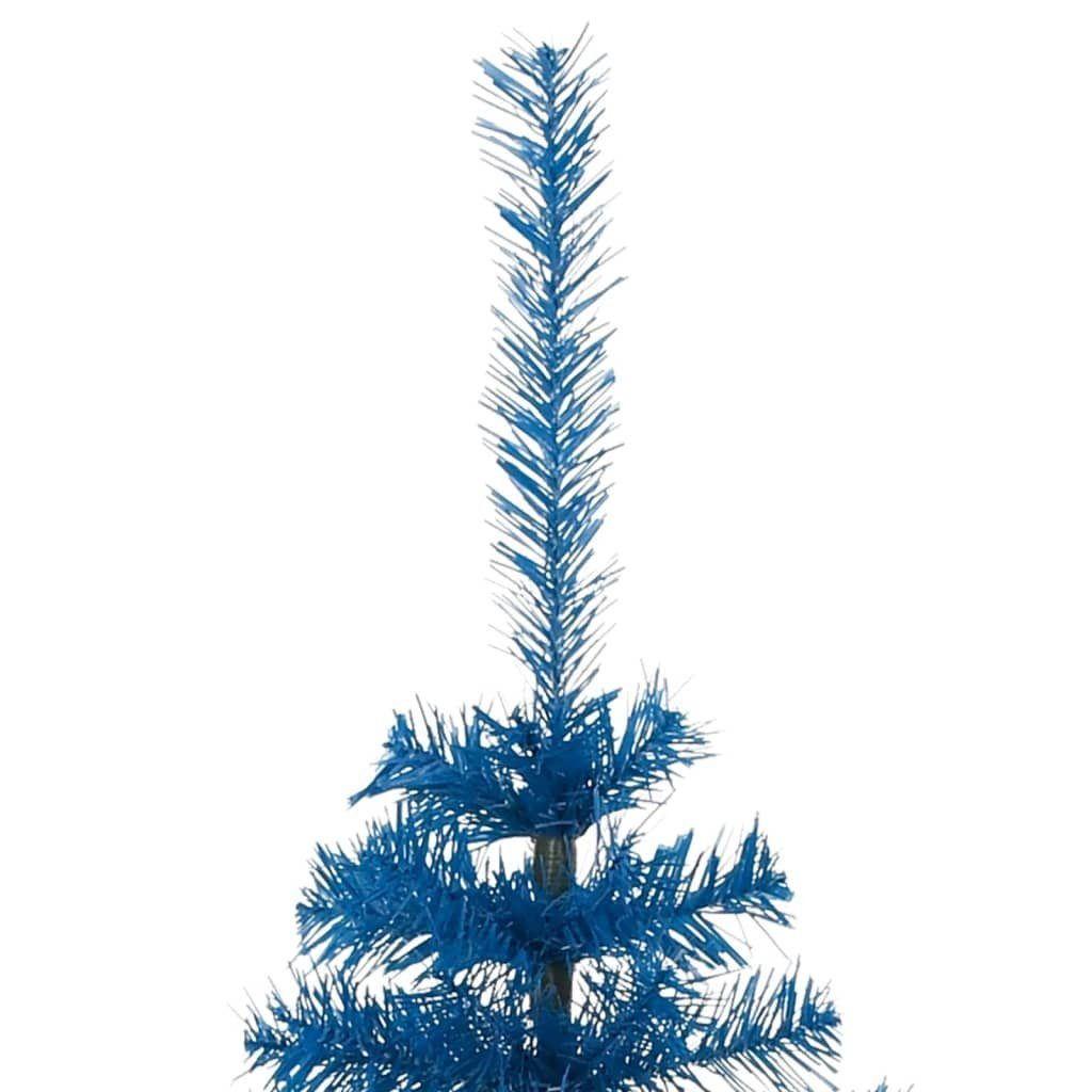 Künstlicher Ständer cm Weihnachtsbaum PVC 120 Halb-Weihnachtsbaum Künstlicher vidaXL mit Blau