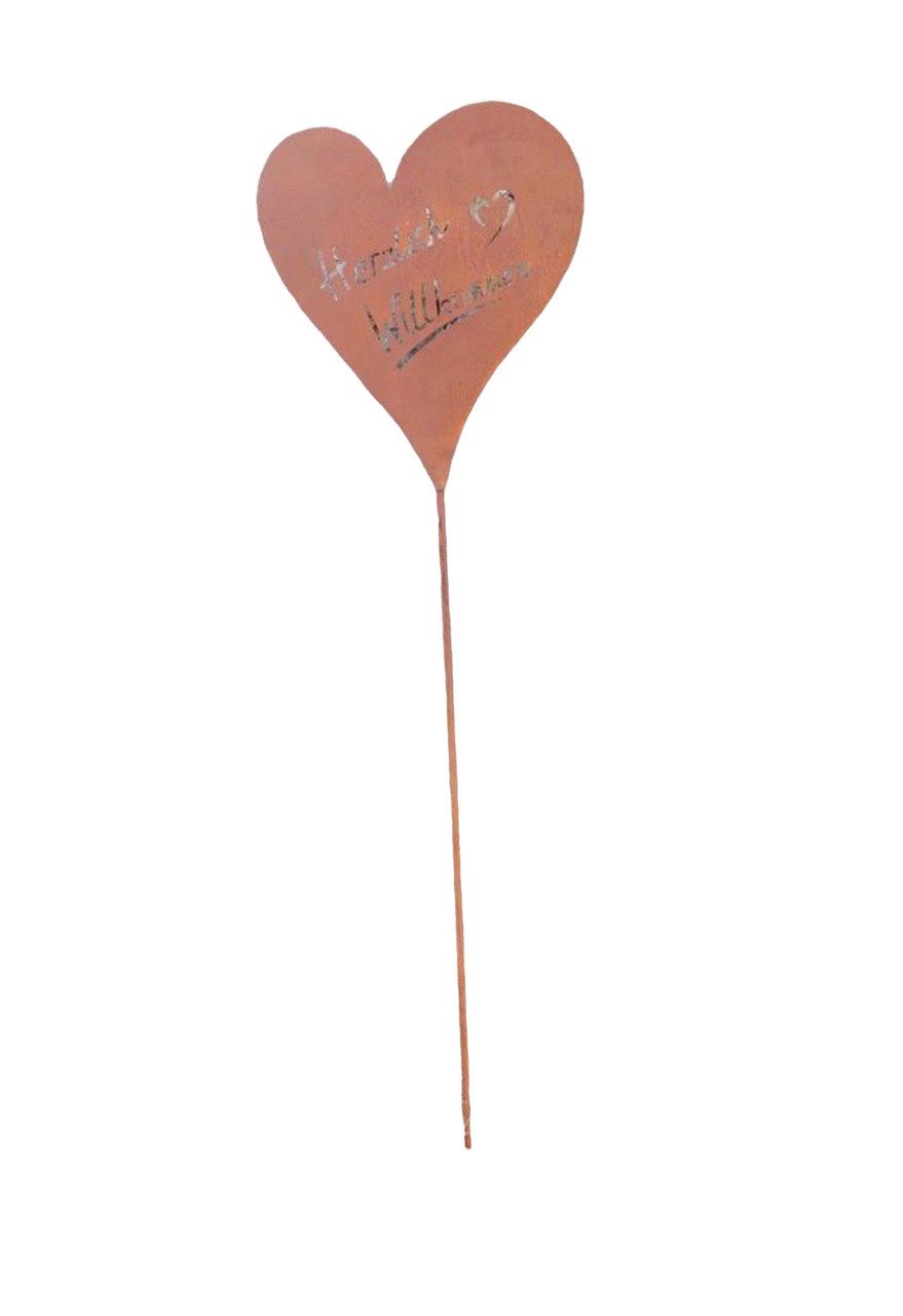 Deko-Impression Gartenstecker Gartenstab Gartenstecker Beetstecker Herzlich günstig online kaufen
