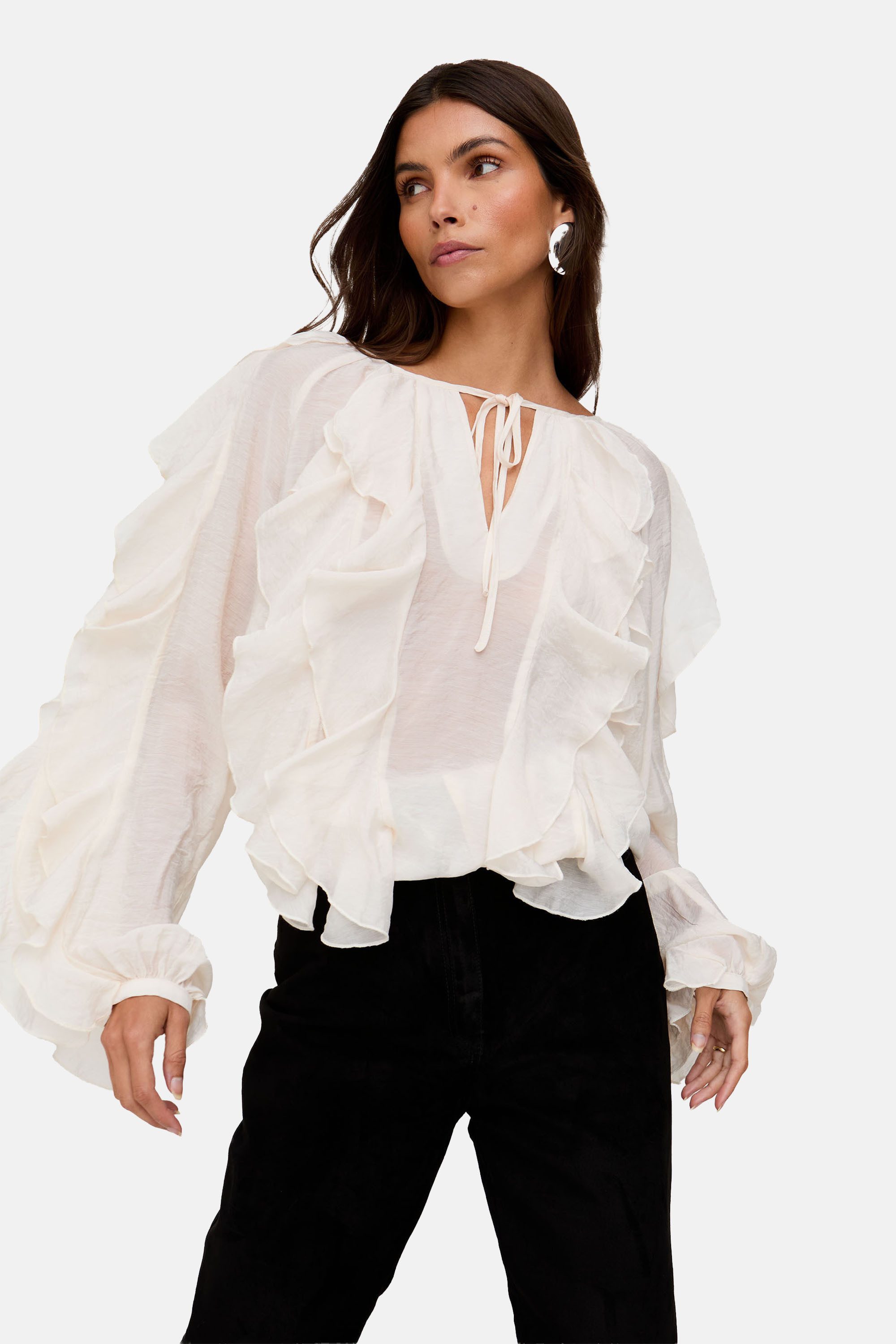 Lily and Lionel Hemdbluse Sophie All Over Ruffle Blouse Damen
