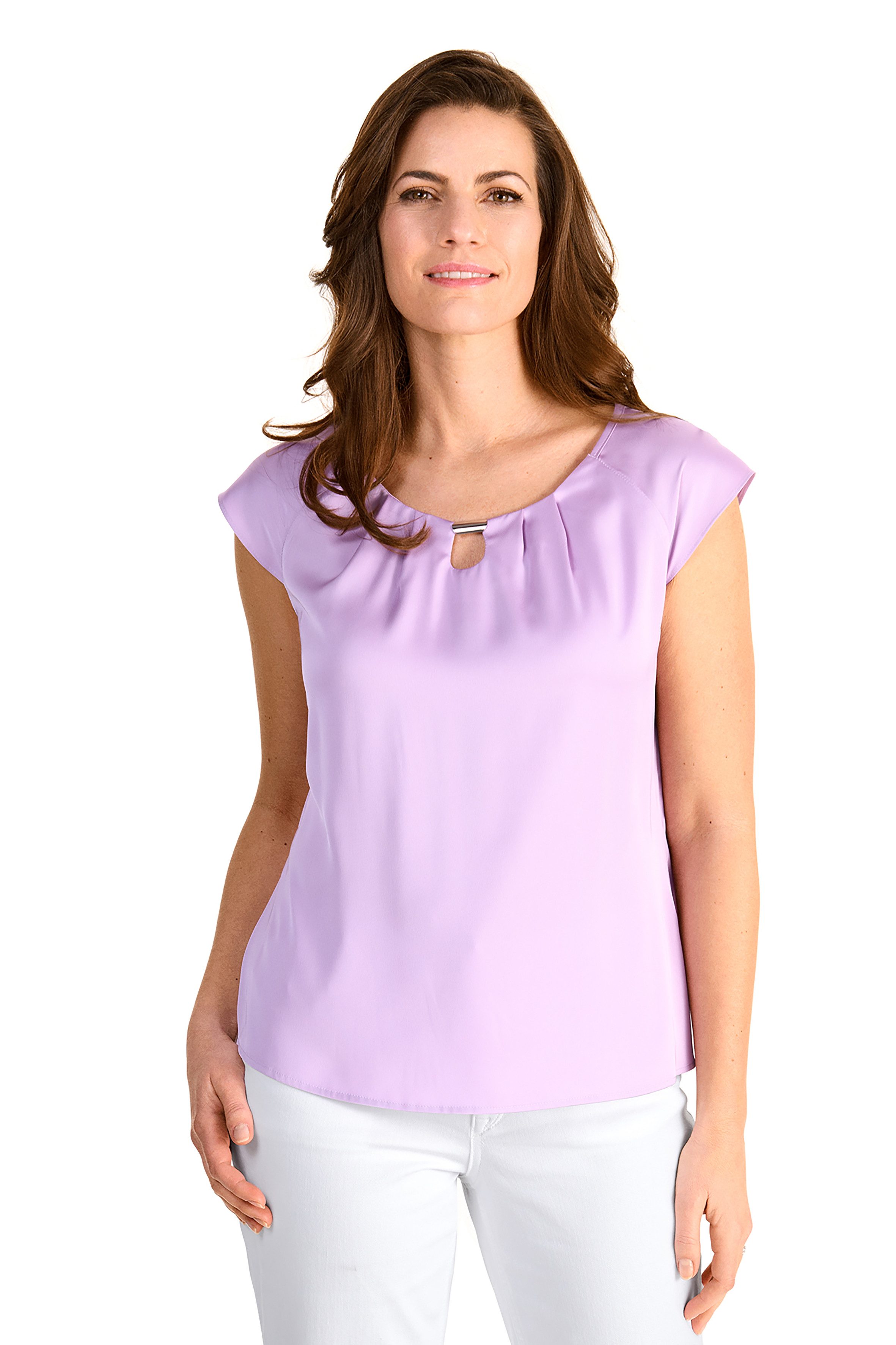 HERMANN LANGE Collection Shirttop mit Detail am Ausschnitt