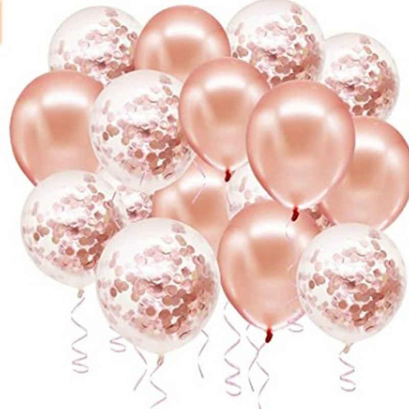 autolock Latexballon Latexballon Rosa Rosegold Helium Konfetti Luftballons,200PC