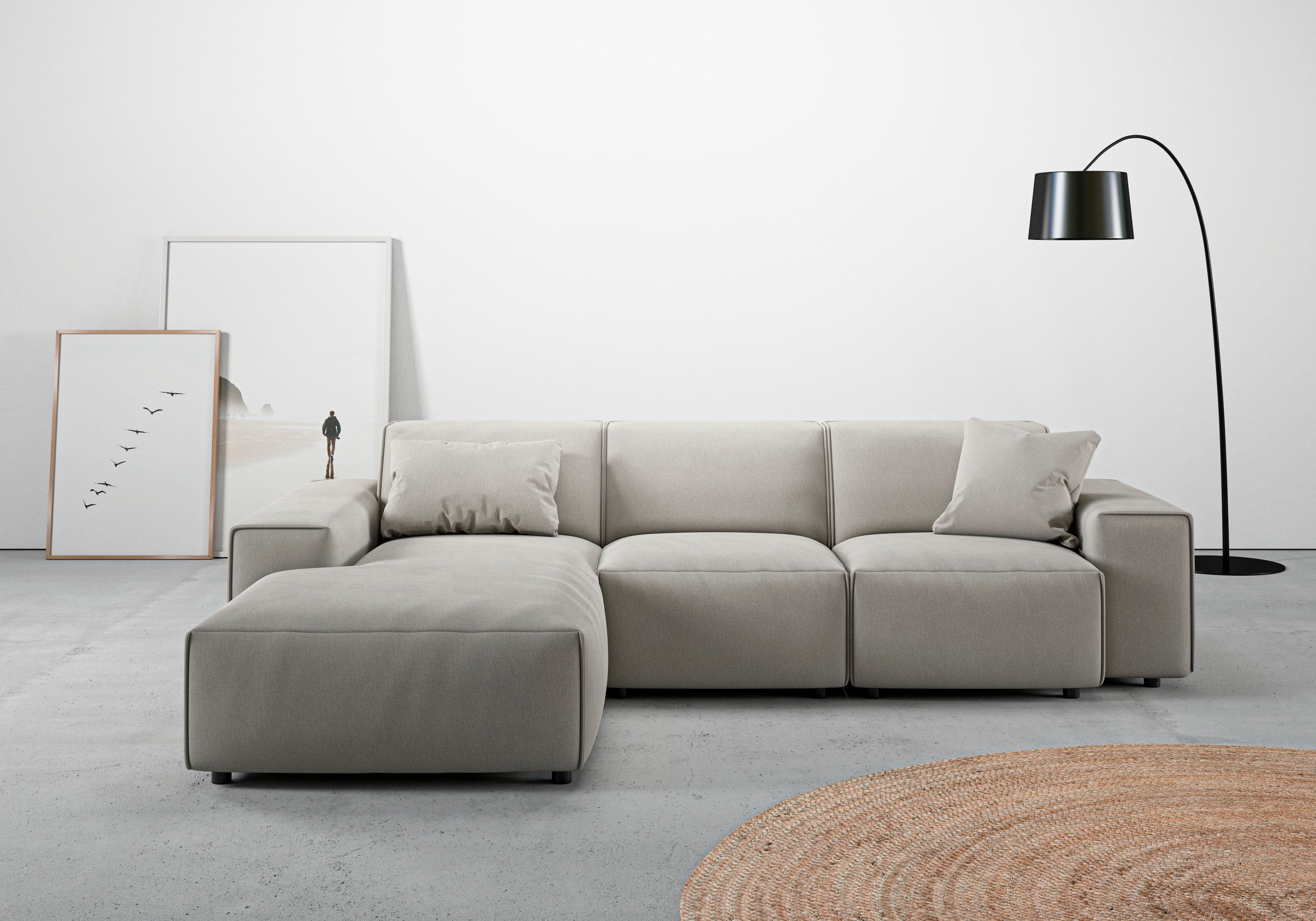 andas Ecksofa "Glimminge L-Form auch in Breitcord, Feincord + Easy care-Bez günstig online kaufen