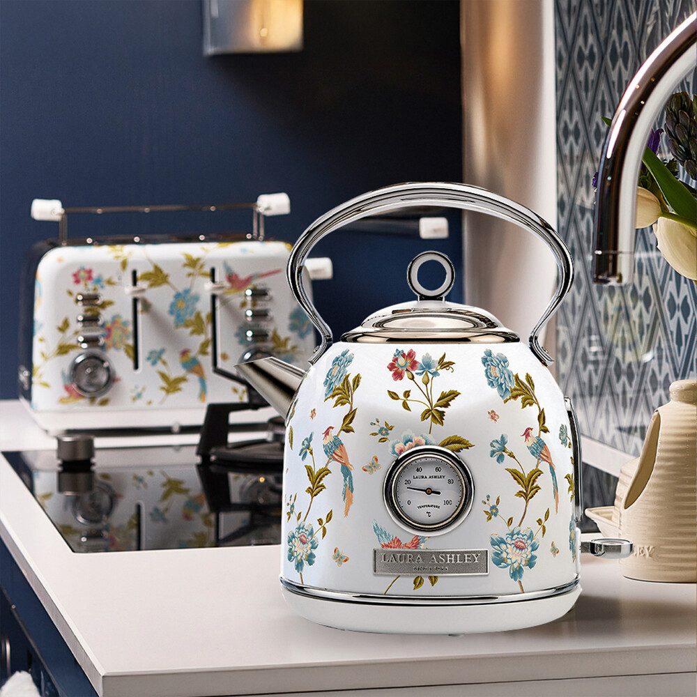 VQ Wasserkocher Laura Ashley Wasserkocher 1,7L 2200W Leuchtanzeige – Elveden White VQ, 1.7 l, 2200 W