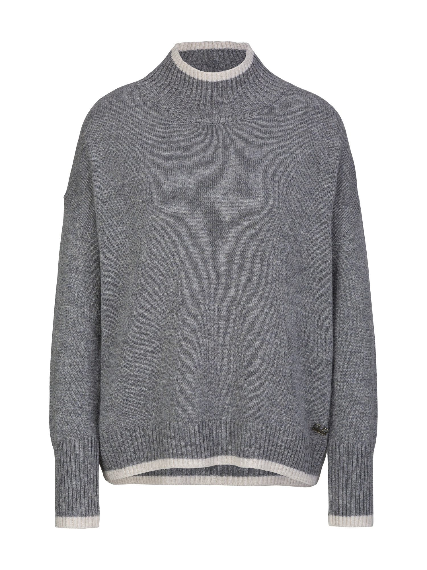 19V69 ITALIA Rollkragenpullover Mary Contrast