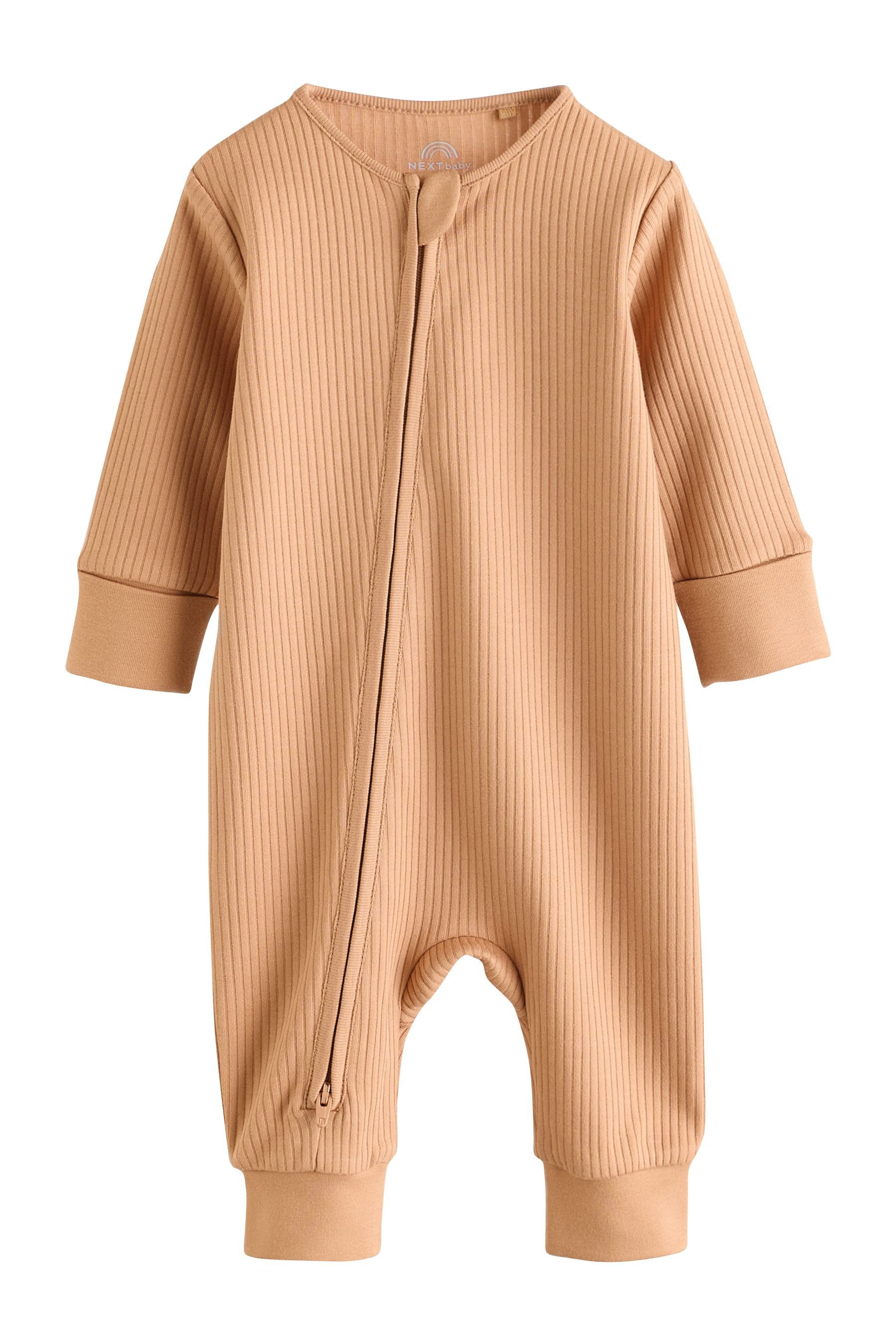 Next Schlafoverall Fußlose Baby-Schlafanzüge mit 2-Wege-RV, 3er-Pack (3-tlg)