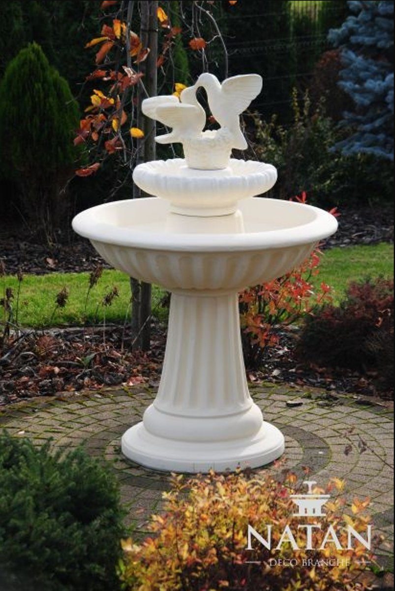 Garten Teich Springbrunnen Brunnen Skulptur Zierbrunnen Deko Skulptur Fontaine JVmoebel