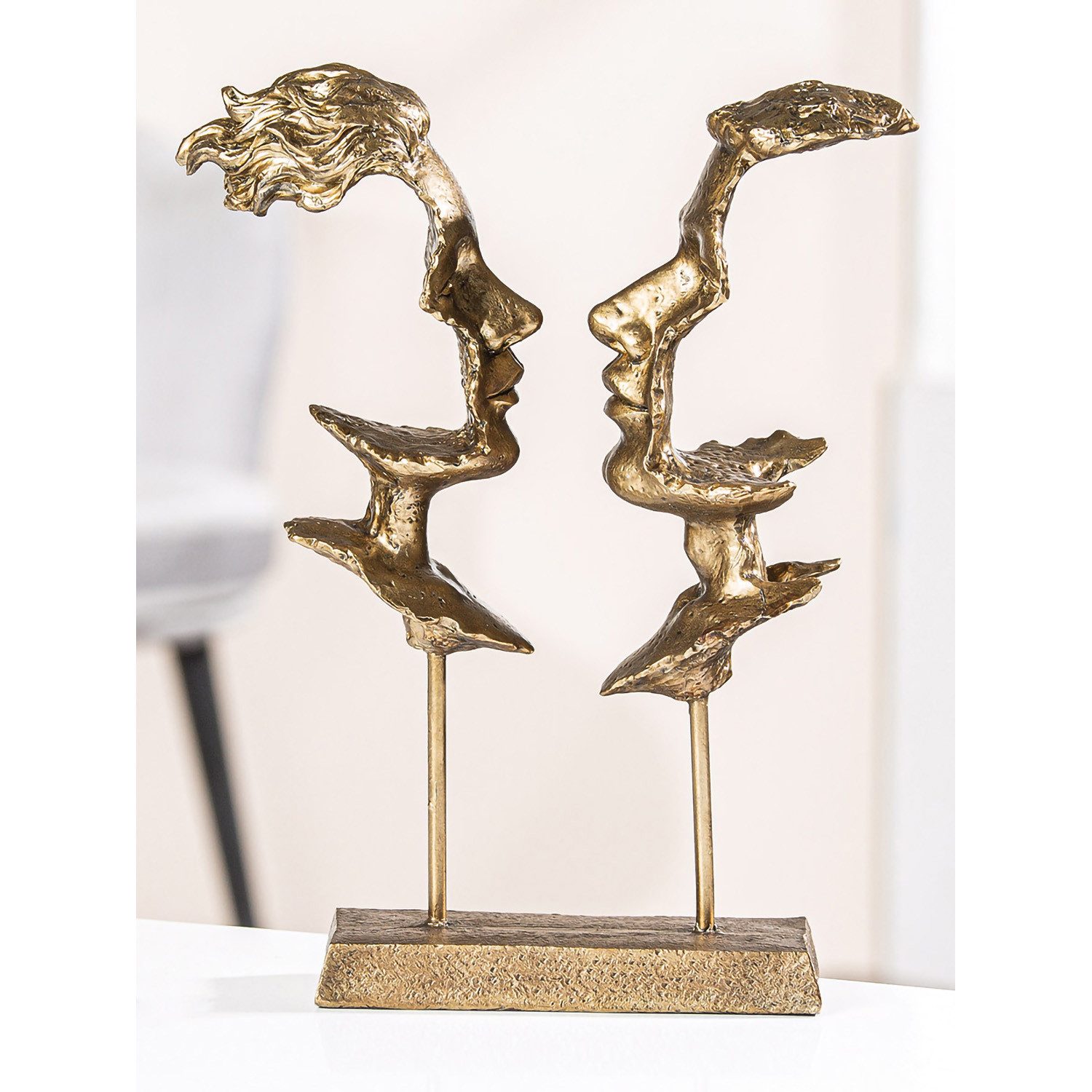 GILDE Skulptur SOLI Skulptur - gold - Kunstharz - H. 31cm x B. 22,5cm - Ges günstig online kaufen