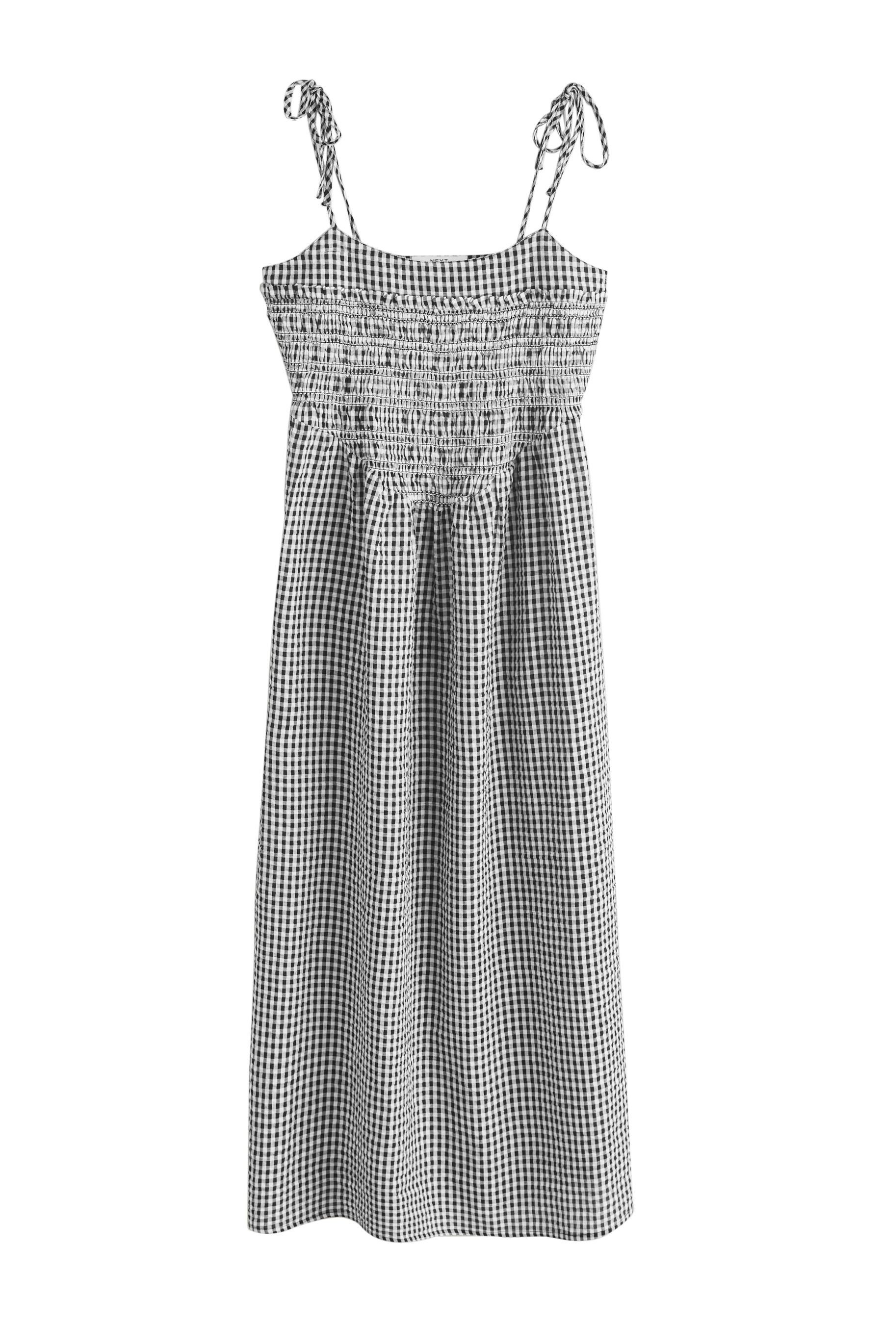 Next Midikleid Sommerliches Midikleid mit Bindedetail (1-tlg)