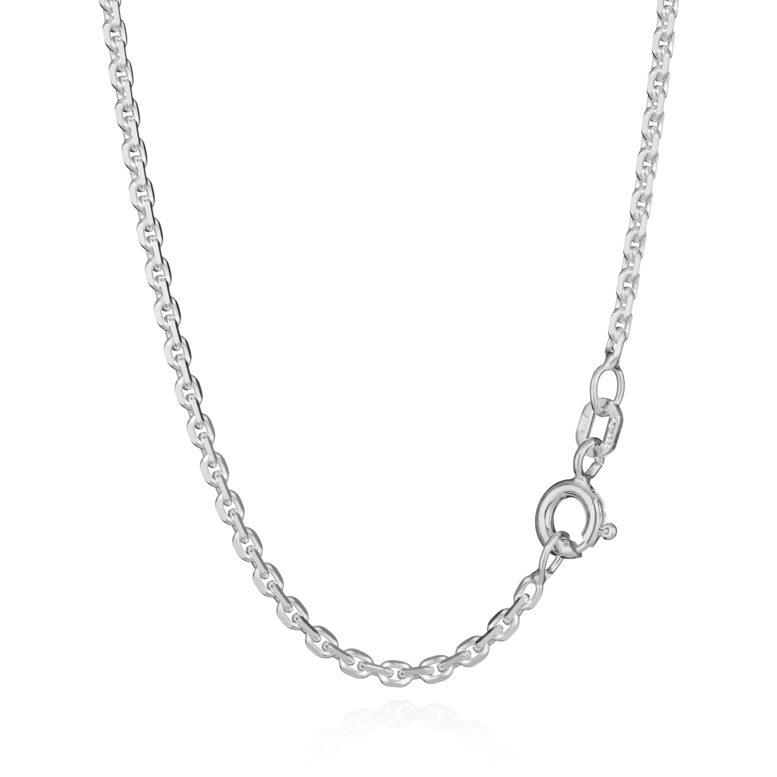 NKlaus Silberkette 45cm Ankerkettte diamantiert 925 günstig online kaufen