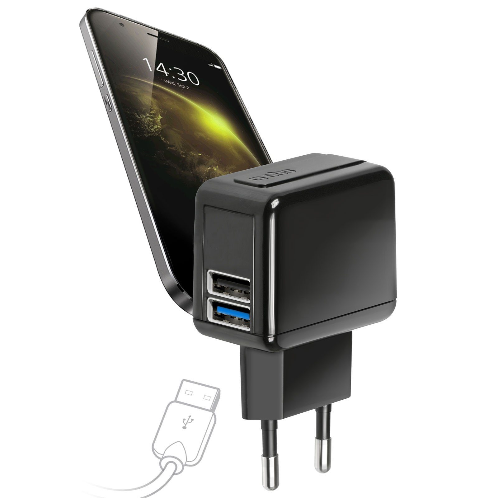 sbs »USB Ladegerät 2100 mAh für Smartphone - Handy Ladegerät USB Netzteil  Ladeadapter Ladestecker Handyladegerät« USB-Ladegerät online kaufen | OTTO