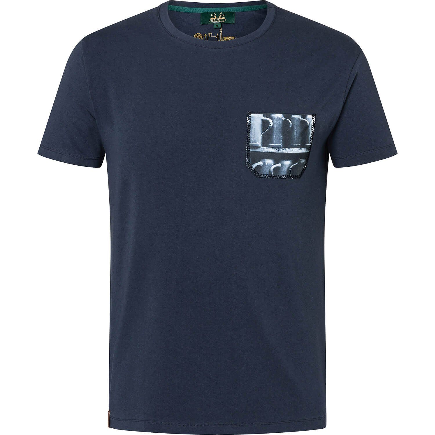 Trachtenshirt Bierkrug Marine K20 Wiesnkönig T-Shirt