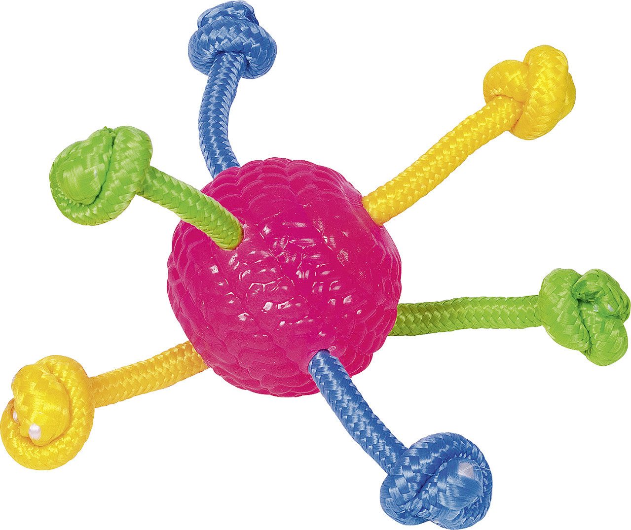 Nobby Spielball Nobby TPR Ball mit Spielseilen Ø 8 cm