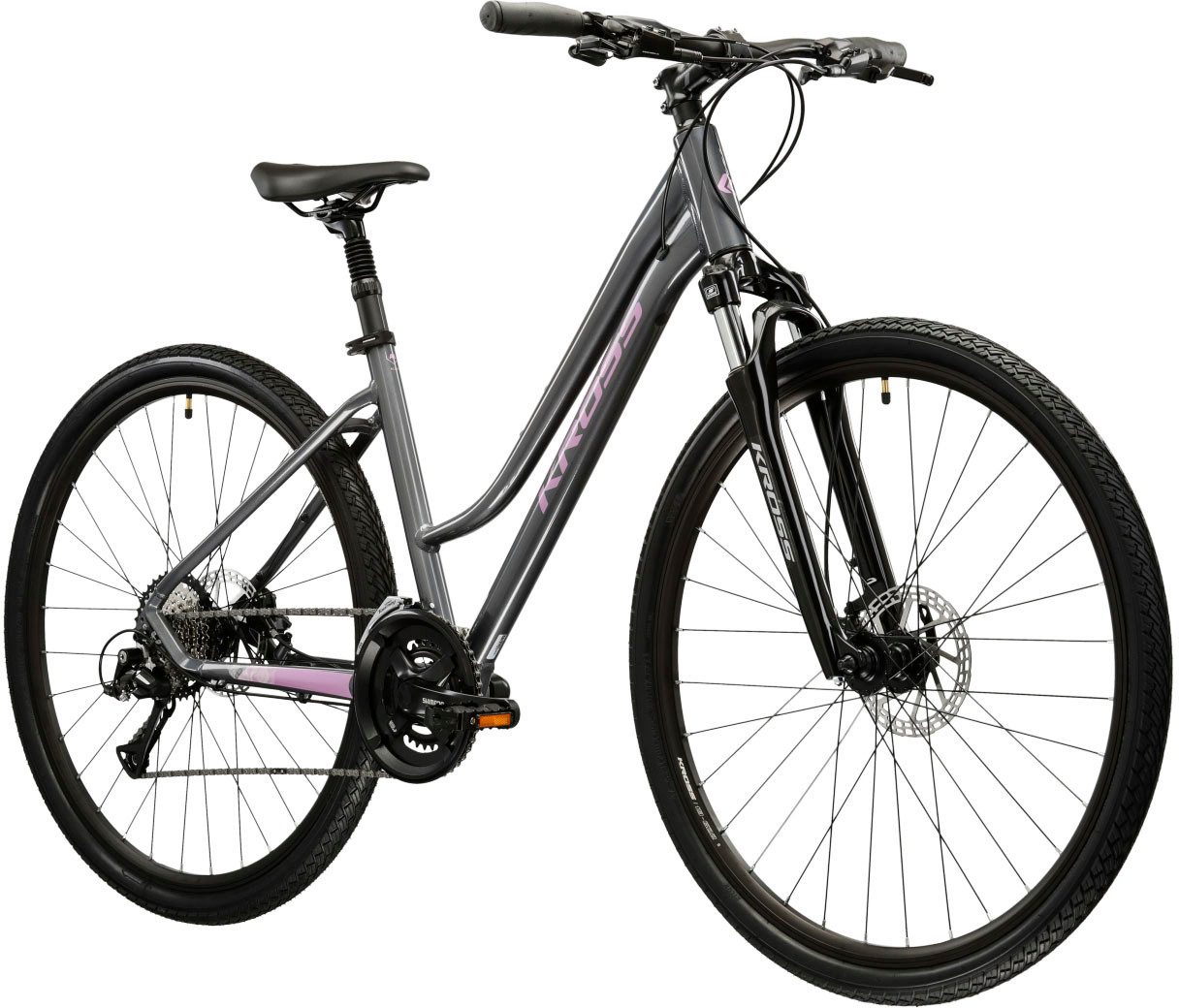 Kross Crossrad Evado 4.0, 18 Gang Shimano ACERA M3020 Schaltwerk, Kettenschaltung